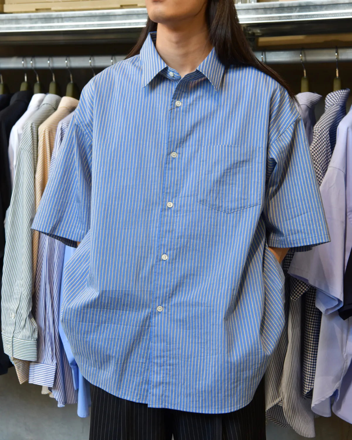 FreshService / HRAFTeX® S/S STRIPE SHIRT (FSC262-50008)