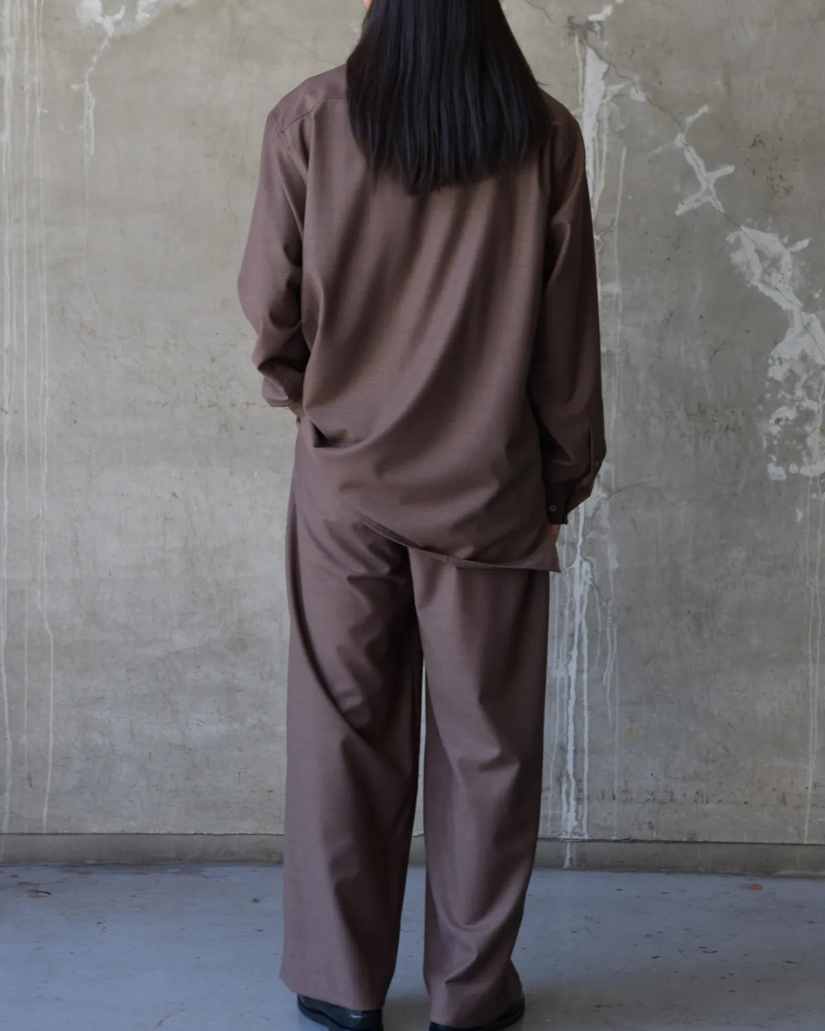 marka / Wool High Twist Tropical / Skipper Shirt (M26B08SH01C)
