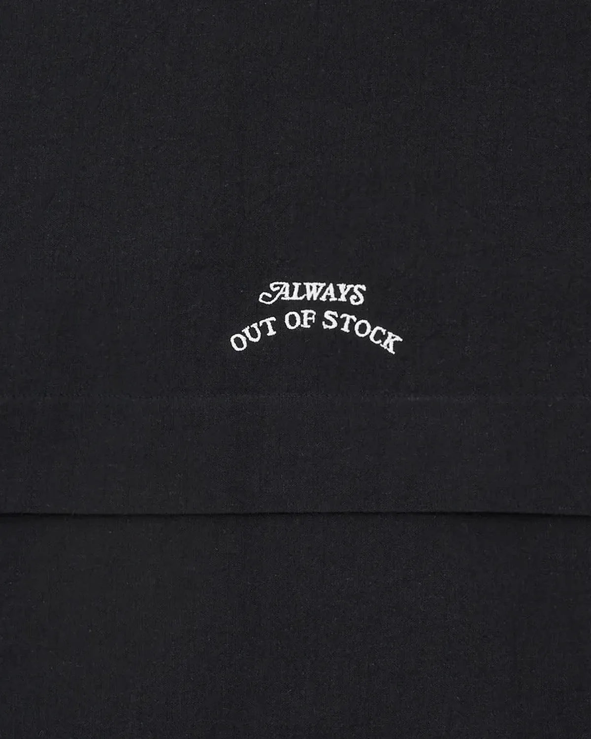 ALWAYS OUT OF STOCK / LINEN COMBINATION OPEN COLLAR SHIRT (HA-025105130)
