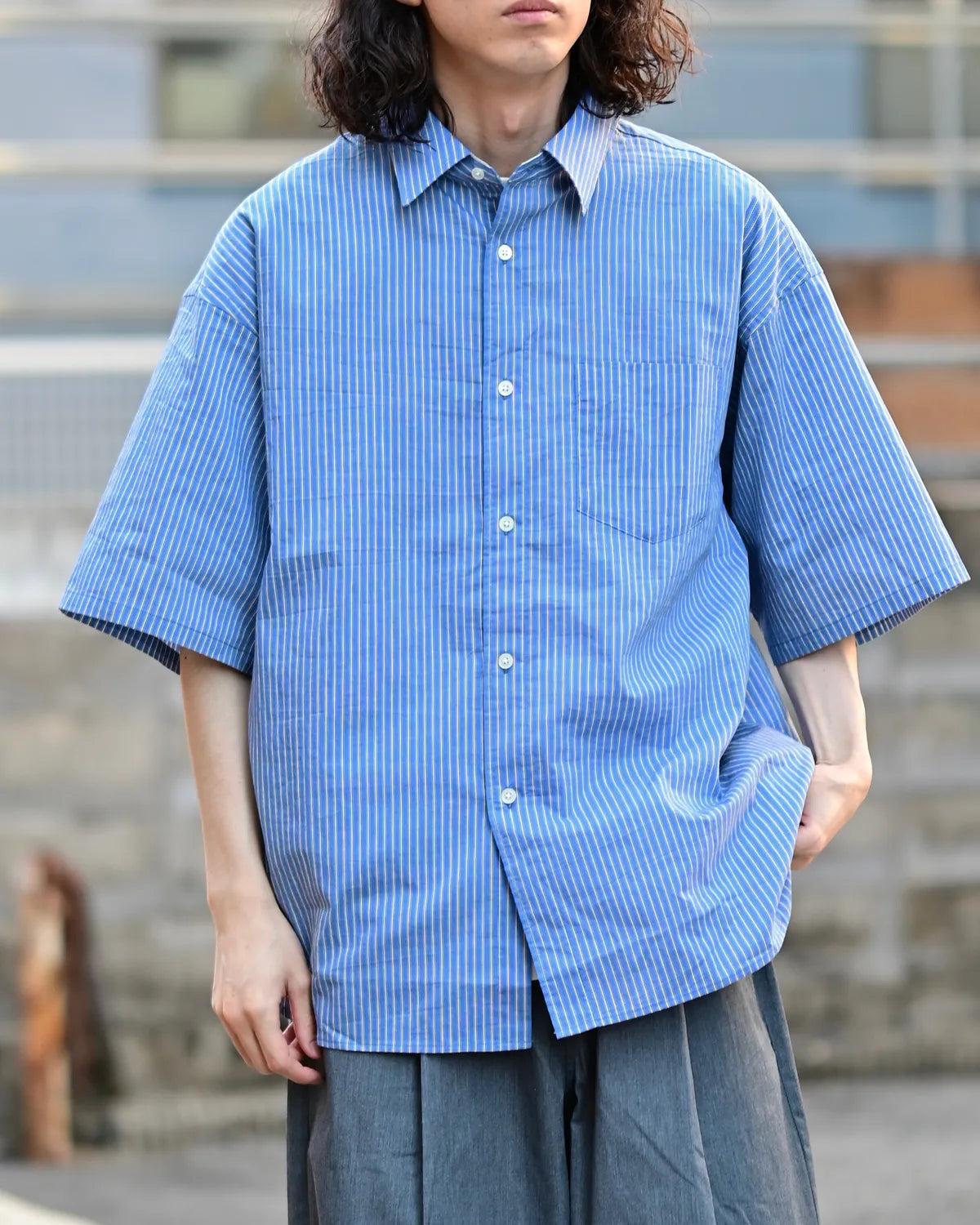 FreshService / HRAFTeX® S/S STRIPE SHIRT (FSC262-50008)