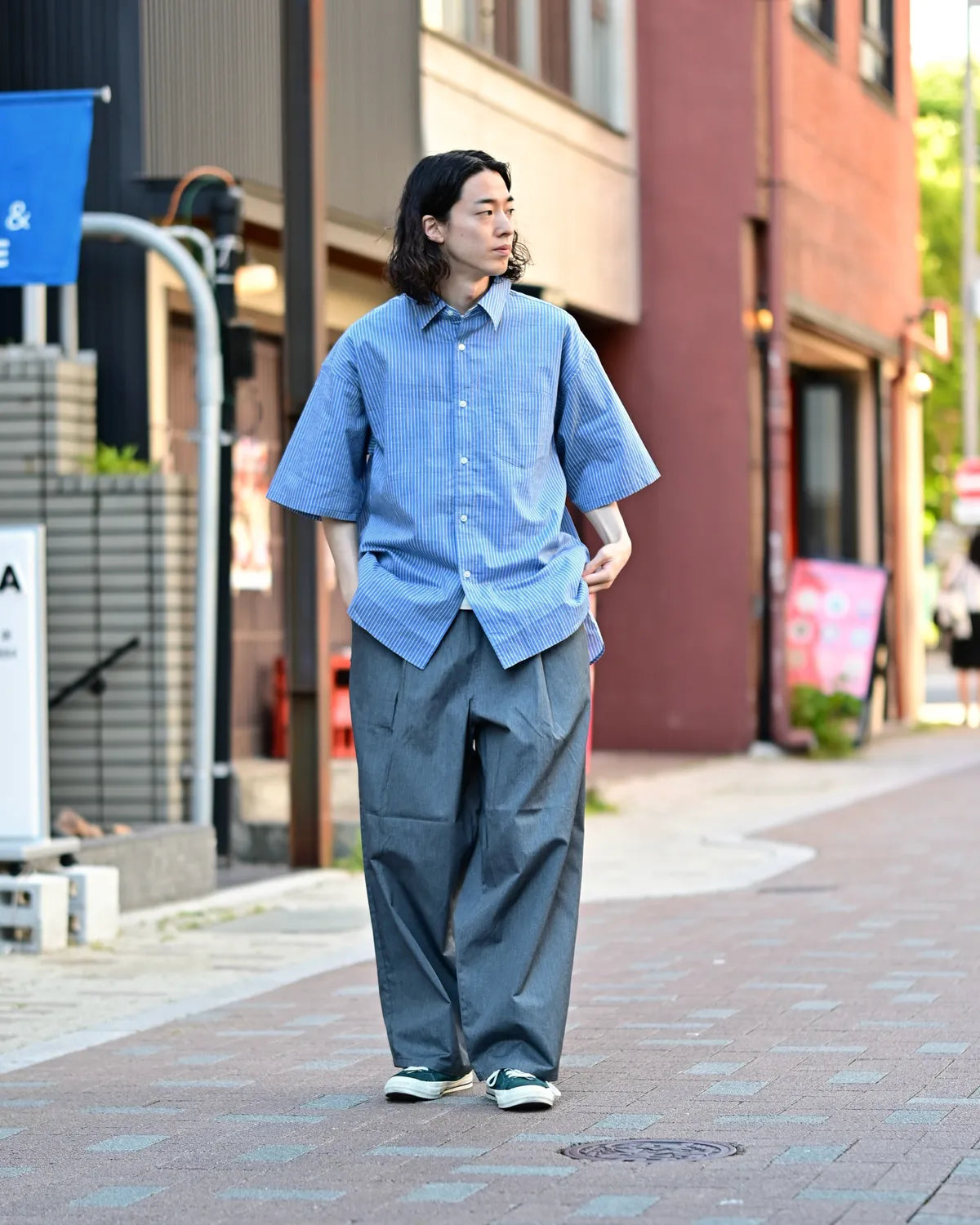 FreshService / HRAFTeX® S/S STRIPE SHIRT (FSC262-50008)