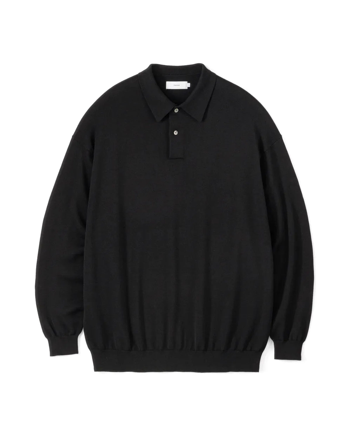 Graphpaper / Suvin High Gauge Knit Oversized L/S Polo (GU251-80009B)