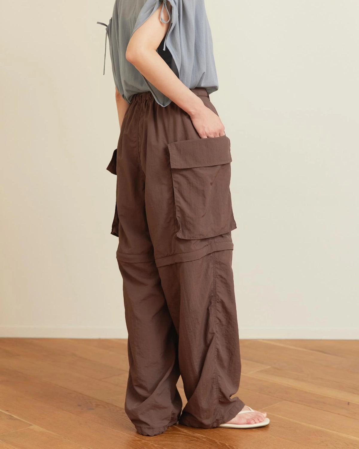 PHEENY / Nylon Taffeta Convertible Pants (PS26-PT07)