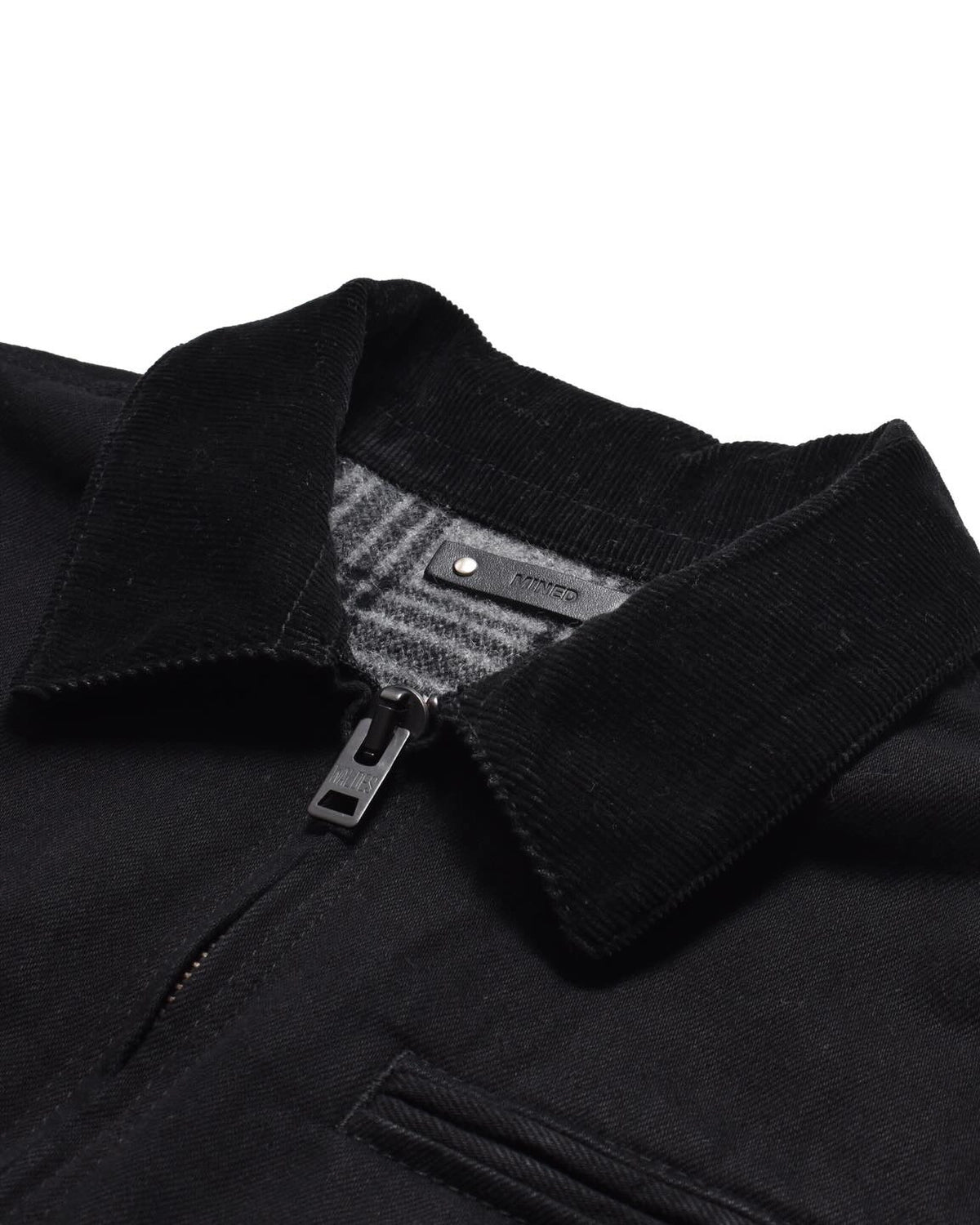 MINEDENIM × M&M / M&M MINEDENIM Black Denim Detroit Jacket (MND-MM81)