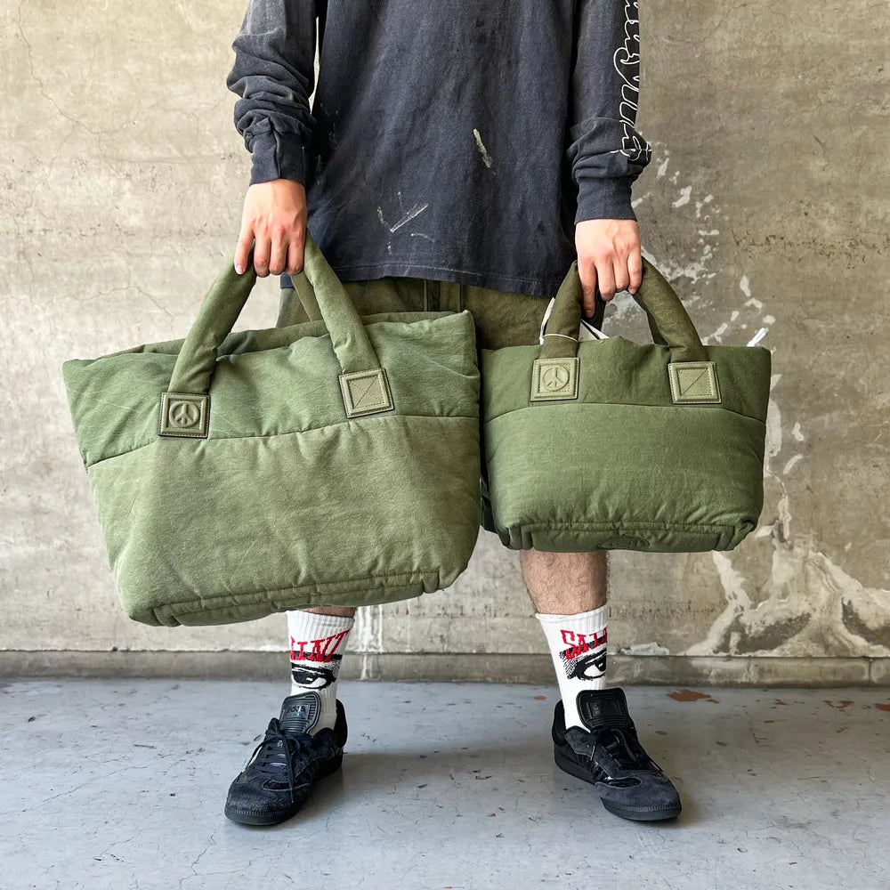 READYMADE / FLUFFY TOTE BAG M / KHAKI (RE-CO-KH-00-00-253)