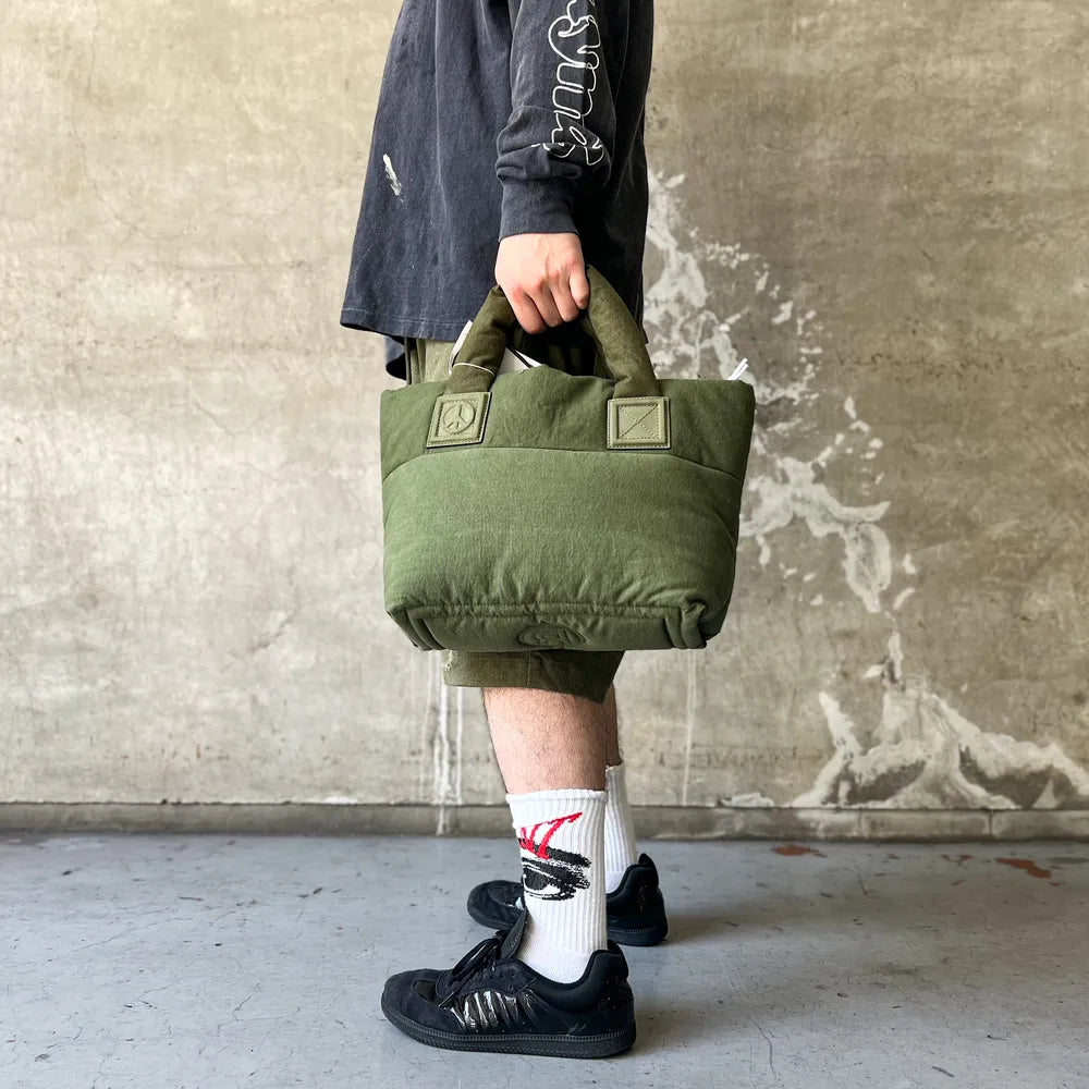 READYMADE / FLUFFY TOTE BAG M / KHAKI (RE-CO-KH-00-00-253)