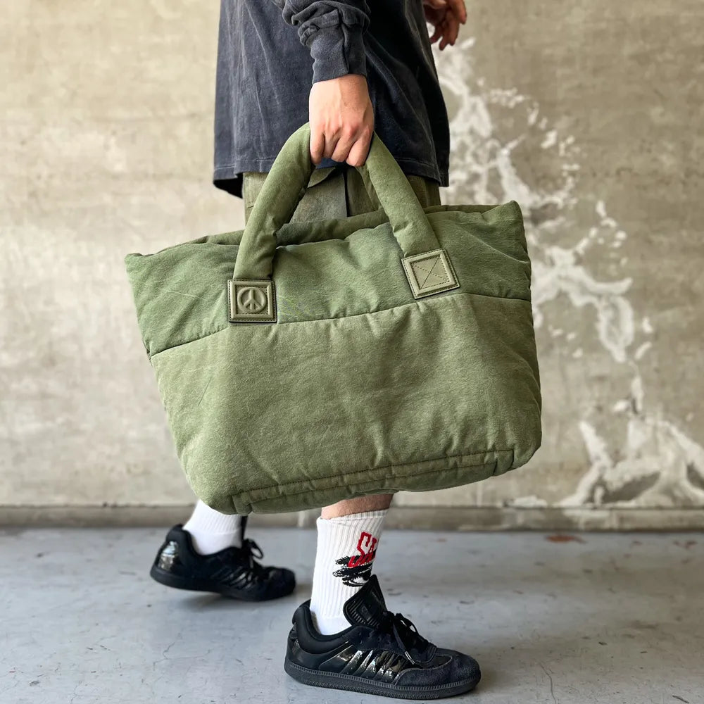 READYMADE / FLUFFY TOTE BAG L / KHAKI (RE-CO-KH-00-00-254)