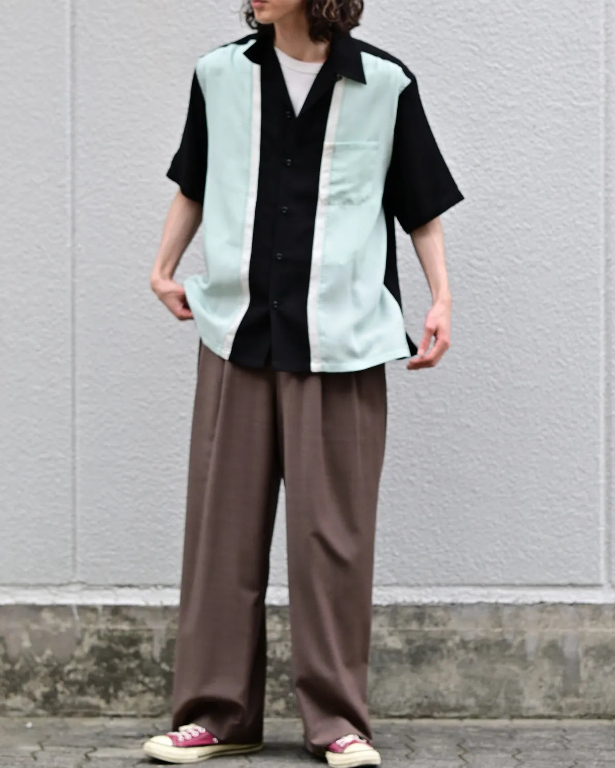 WACKO MARIA / SWITCHING SHIRT S/S -TYPE-1- (26SS-WMS-OC02)