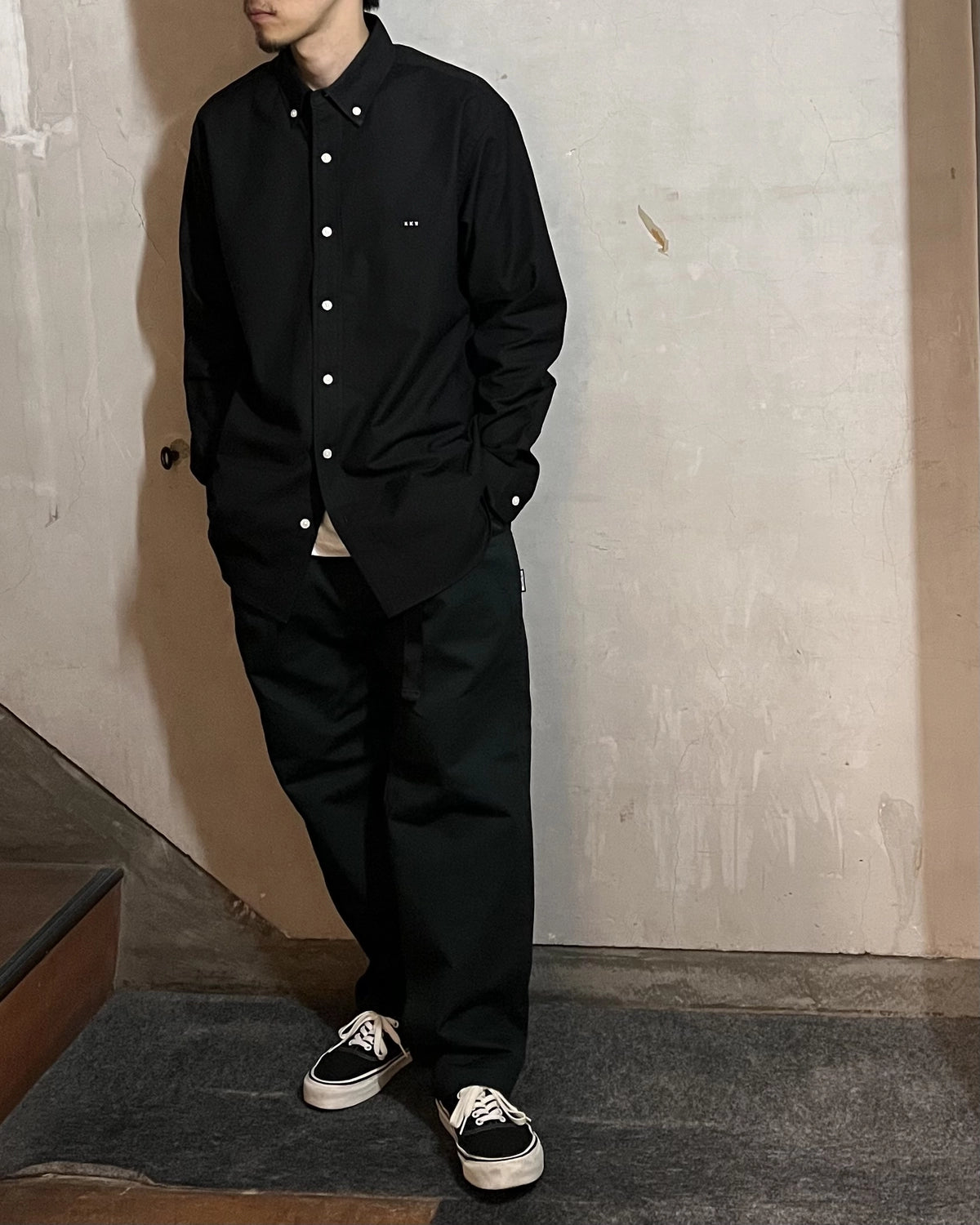 GOD SELECTION XXX / Back logo Cotton Easy Pants (GX-S26-PT-02)