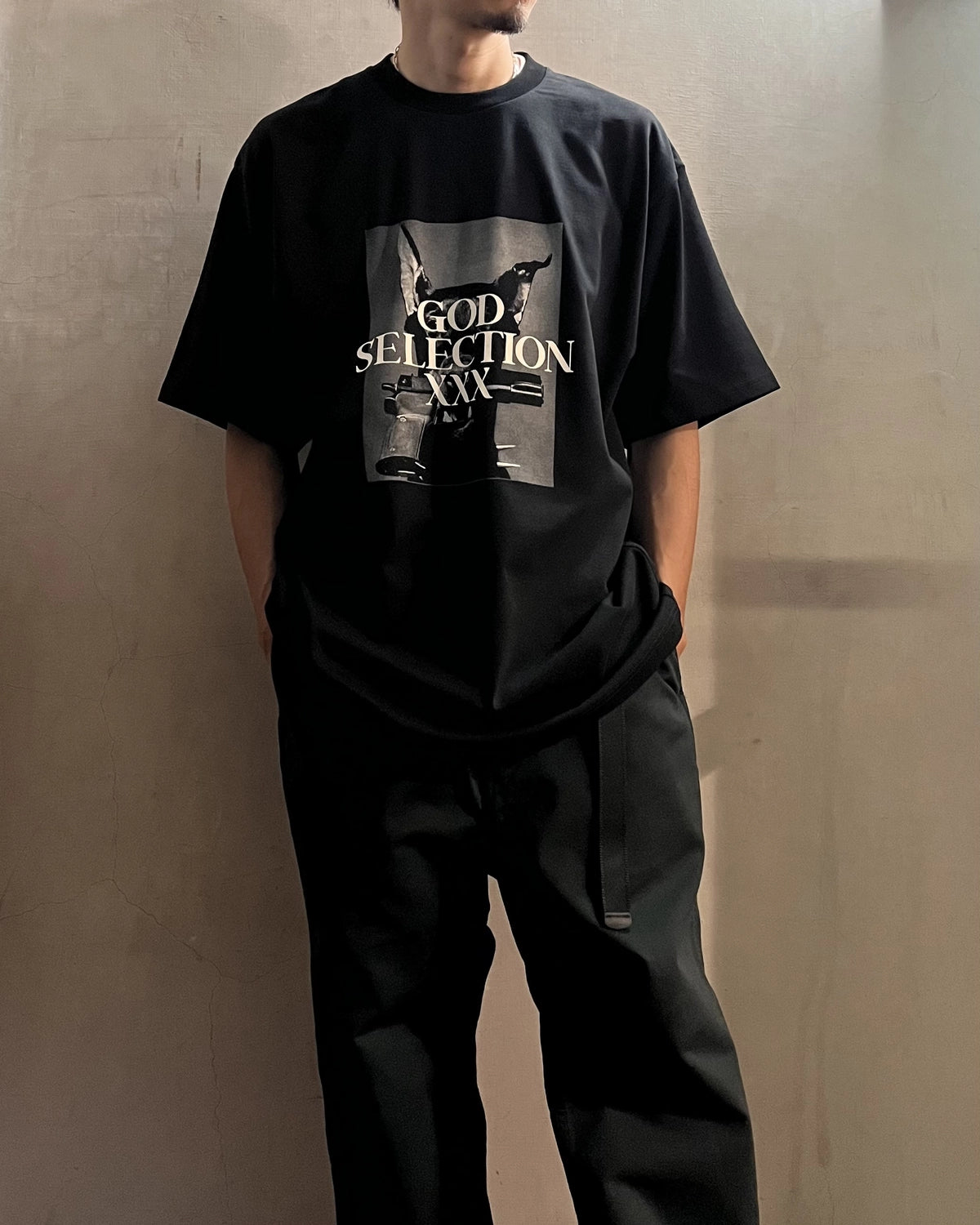 GOD SELECTION XXX / Doberman & Gun Logo Photo Tee (GX-S26-ST-16)