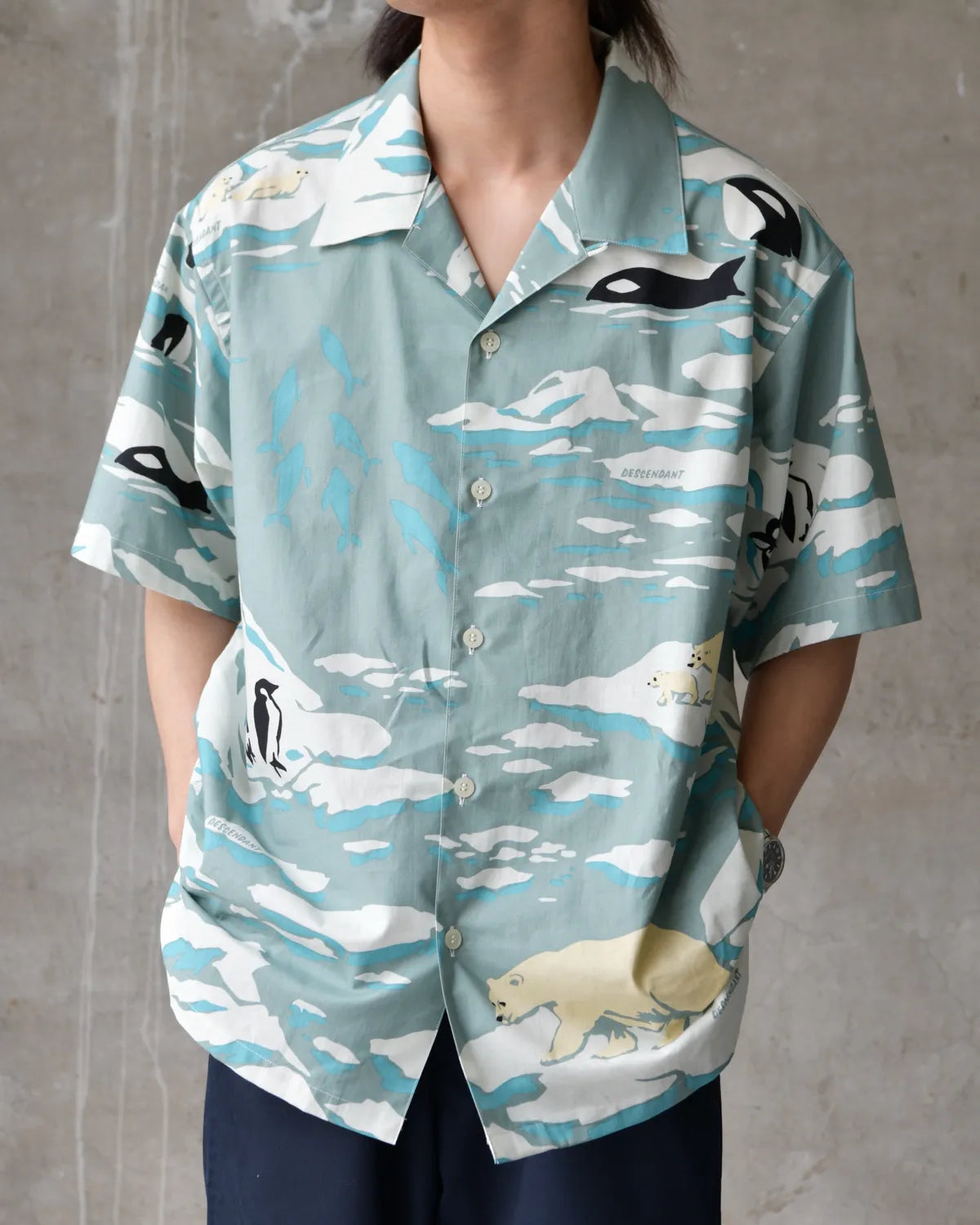 DESCENDANT (ディセンダント) / EDGD OPEN COLLAR TEXTILE SS SHIRT