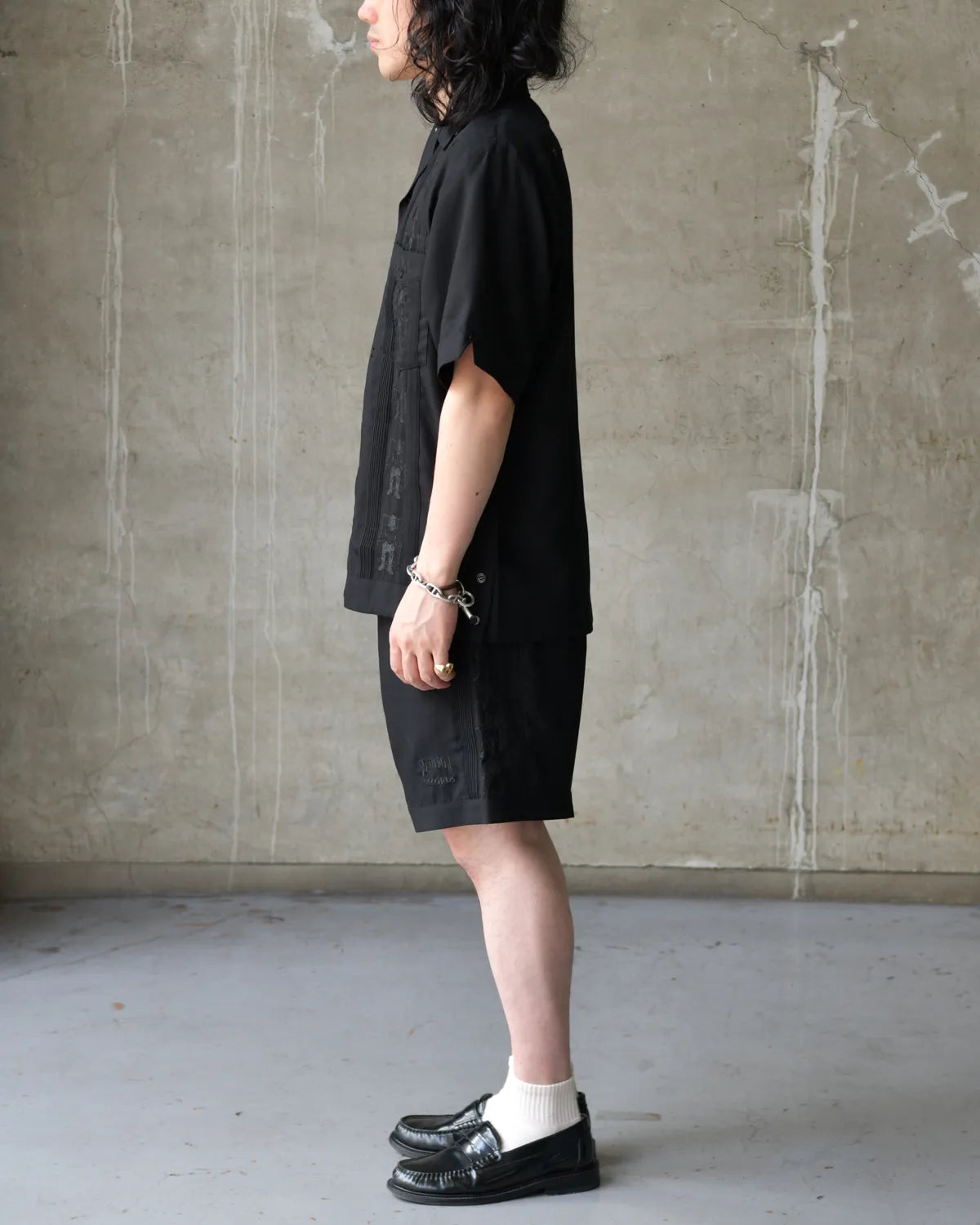 M【WACKOMARIA】RECORD SHORTS／新品タグ付／送料込 WACKO MARIA(ワコマリア) / × DEATH ROW RECORDS CUBA SHORTS | 公式