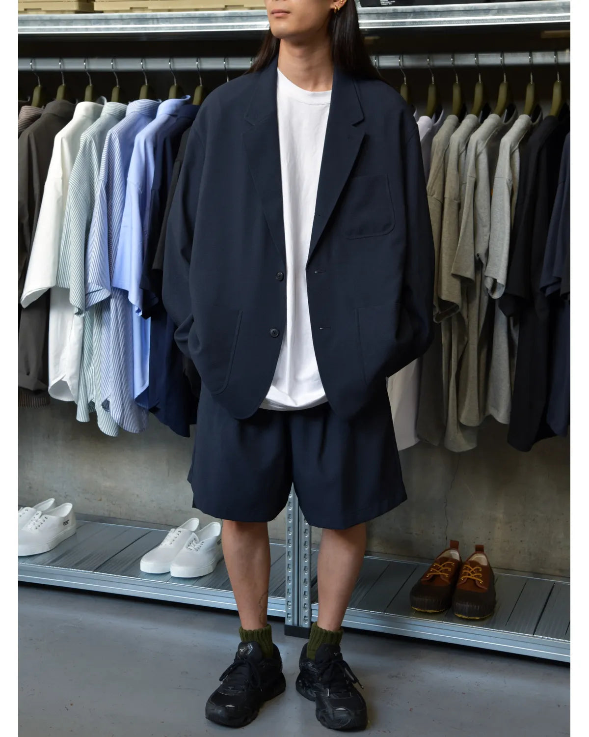 FreshService / SEERSUCKER STRIPE BLAZER (FSC262-20112)