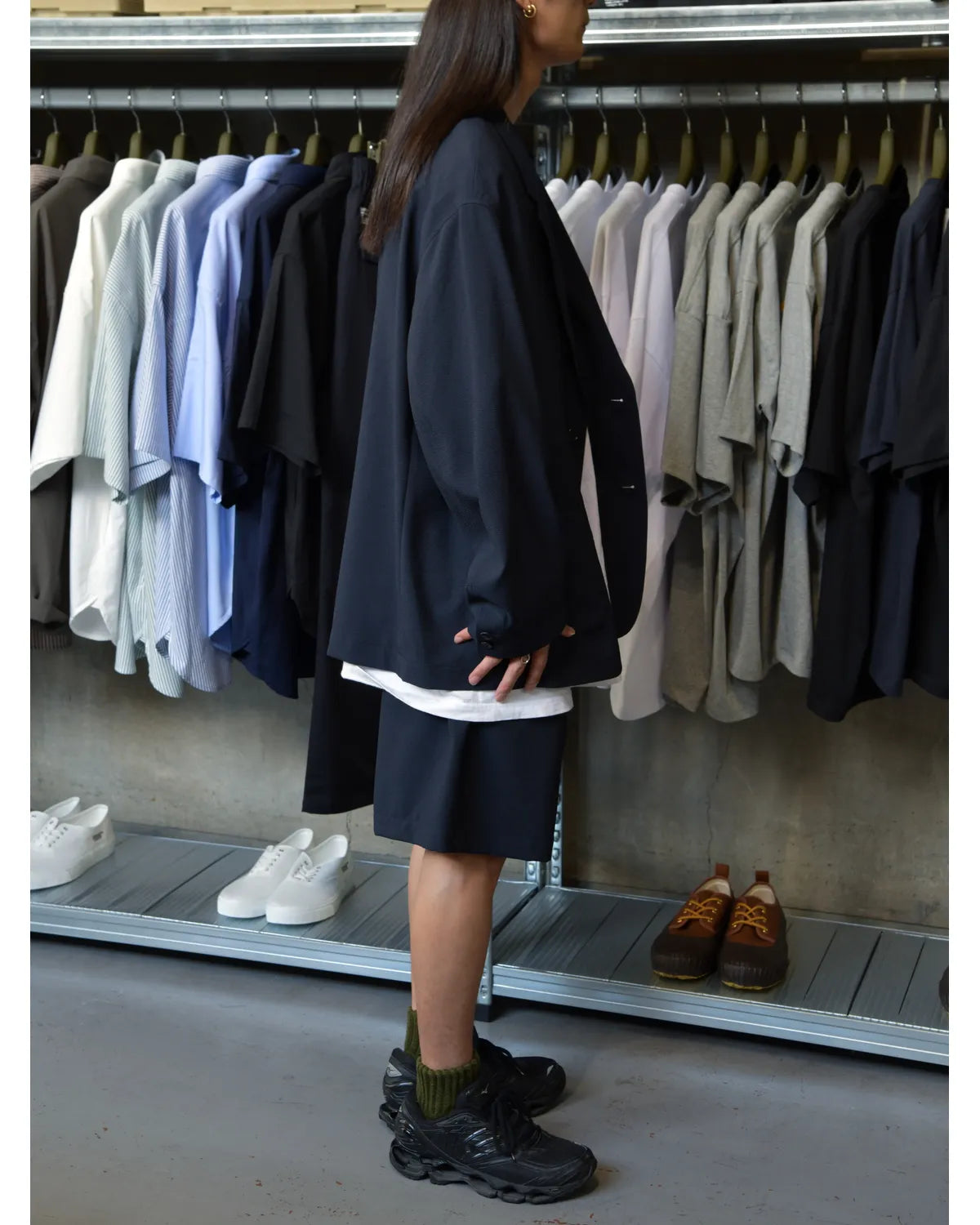 FreshService / SEERSUCKER STRIPE BLAZER (FSC262-20112)