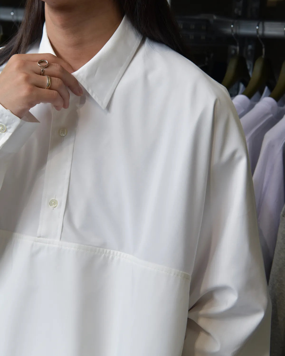 FreshService / COOL TECH POPLIN L/S ANORAK SHIRT (FSC262-50056)