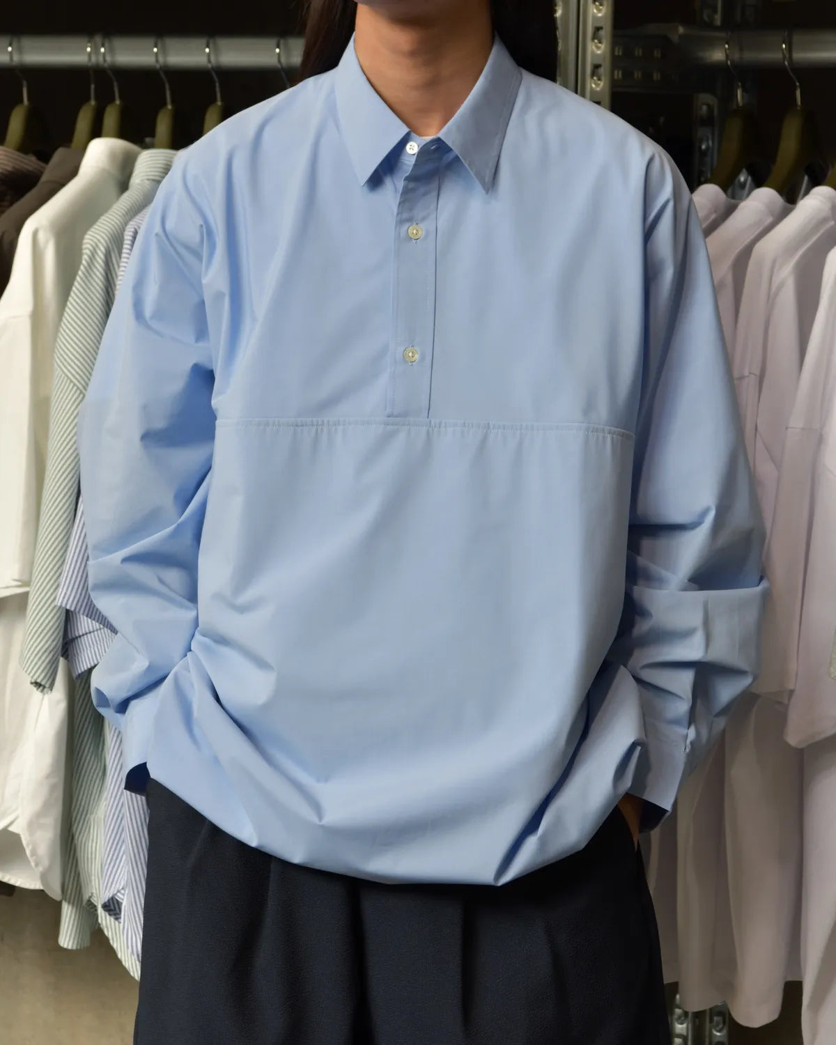 FreshService / COOL TECH POPLIN L/S ANORAK SHIRT (FSC262-50056)