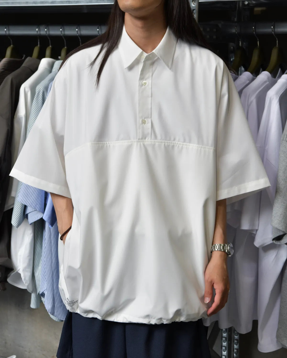 FreshService / COOL TECH POPLIN S/S ANORAK SHIRT (FSC262-50057)
