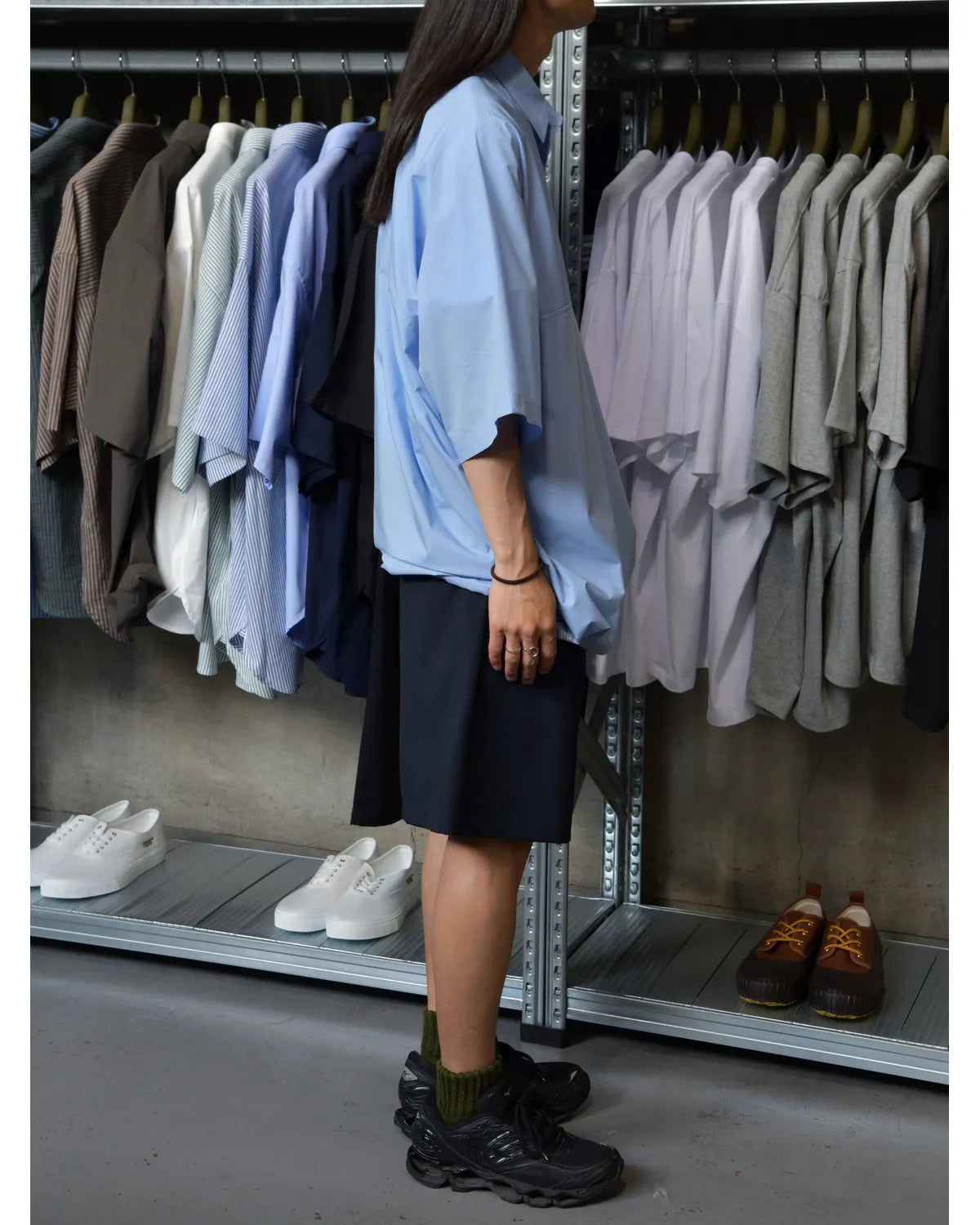 FreshService / COOL TECH POPLIN S/S ANORAK SHIRT (FSC262-50057)