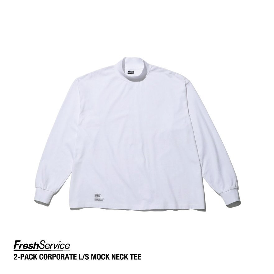 FreshService / 2-PACK CORPORATE L/S MOCK NECK TEE (FSP244-70015B)