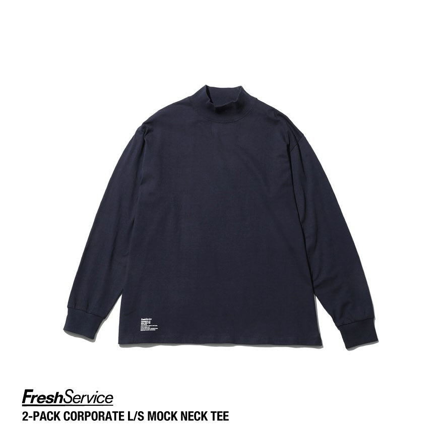 FreshService / 2-PACK CORPORATE L/S MOCK NECK TEE (FSP244-70015B)