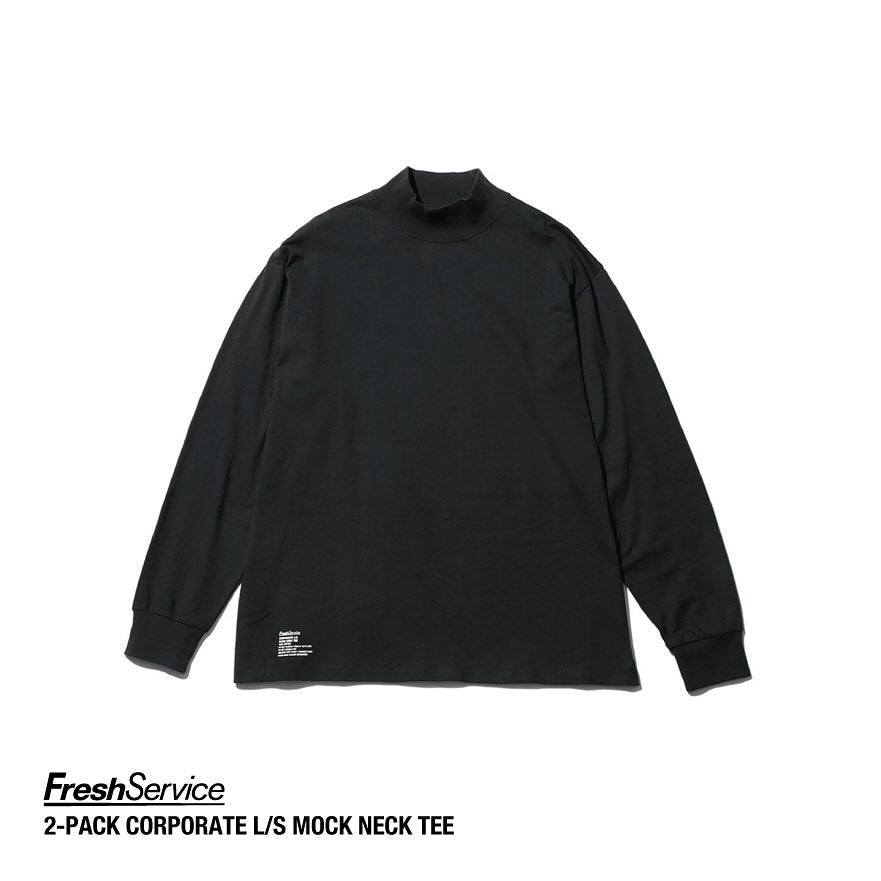 FreshService / 2-PACK CORPORATE L/S MOCK NECK TEE (FSP244-70015B)