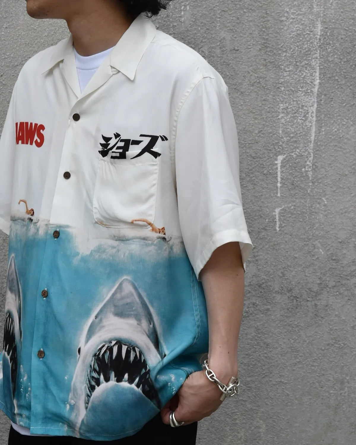 WACKO MARIA × JAWS / S/S HAWAIIAN SHIRT (JAWS-WM-HI01)