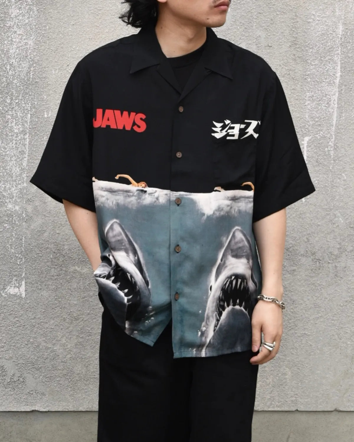 WACKO MARIA × JAWS / S/S HAWAIIAN SHIRT (JAWS-WM-HI01)