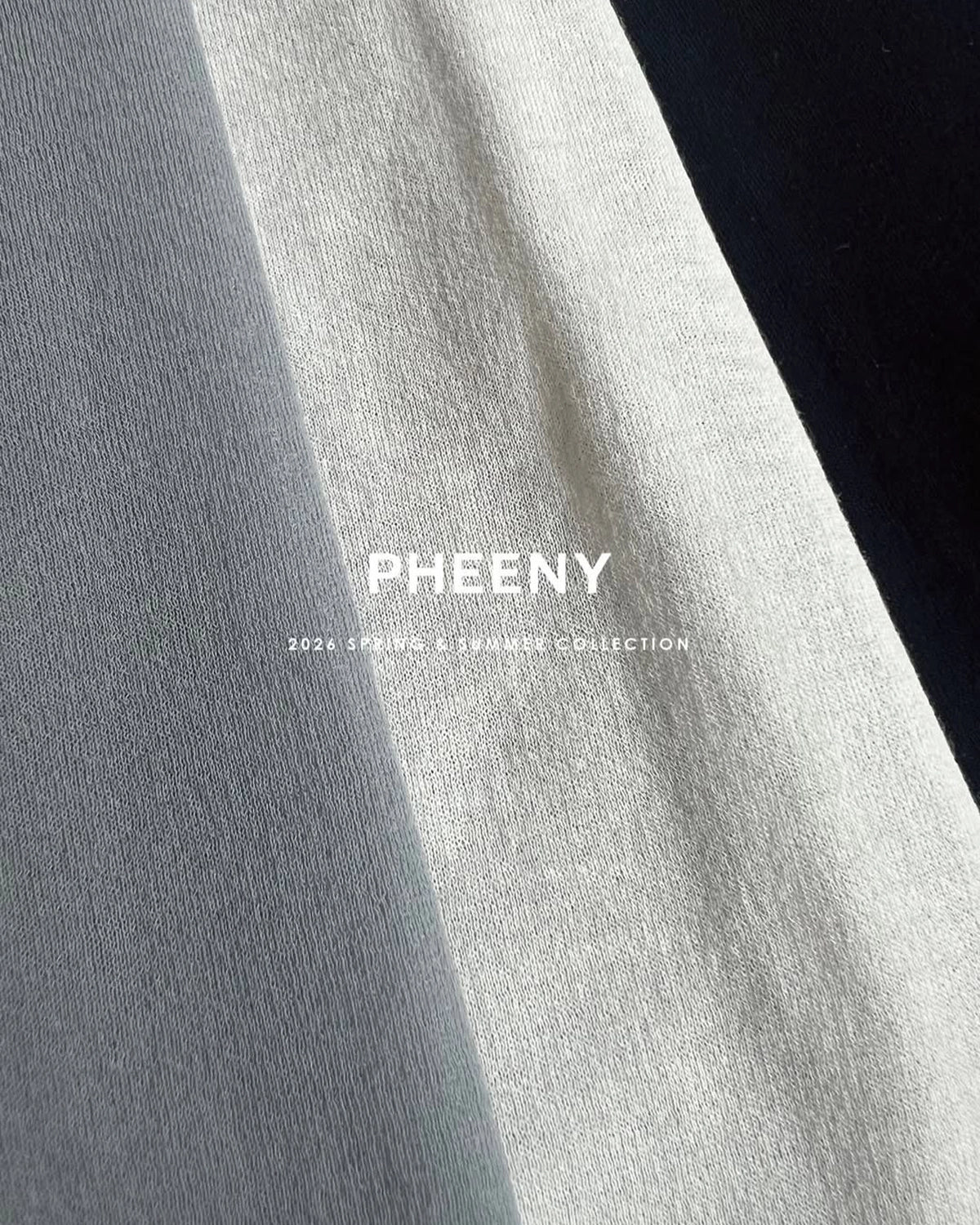 PHEENY / Sheer Jersey Gathered Shoulder Top (PS26-CS23)