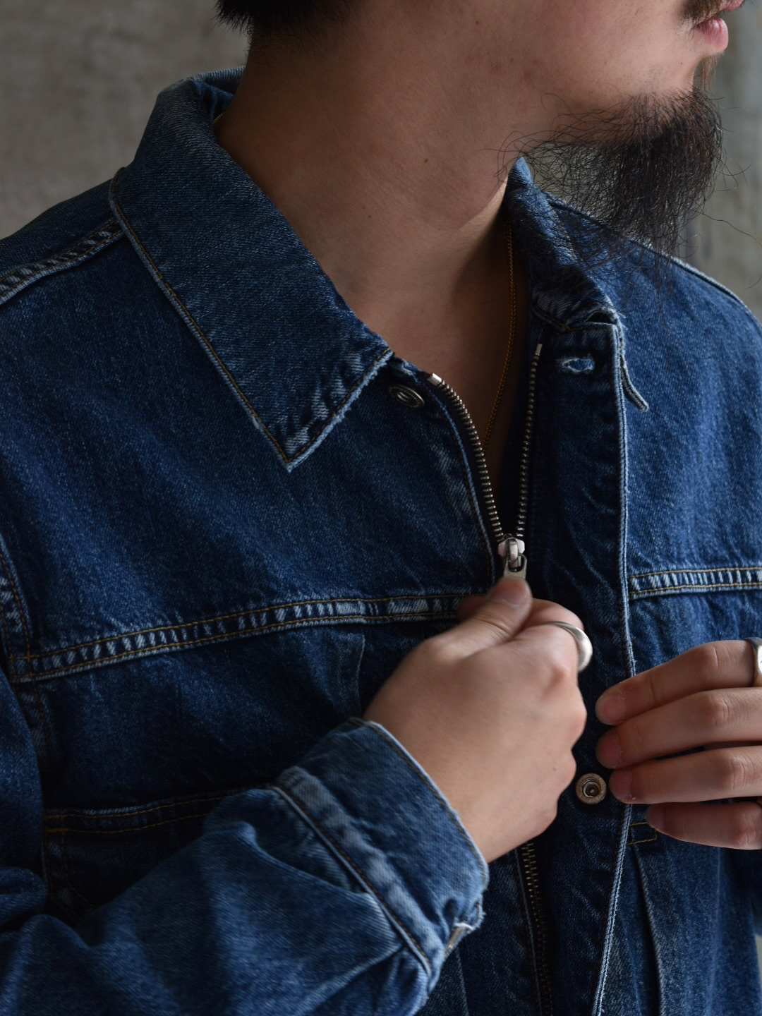 NONNATIVE / TRUCKER BLOUSON COTTON 11.5oz DENIM VW LIGHT WITH WINDSTOPPER® (NN-J4702)