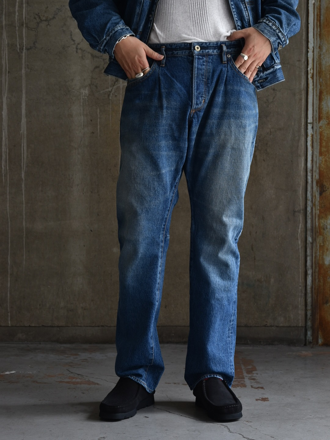 NONNATIVE / DWELLER 5P JEANS TP COTTON 13.5oz SELVEDGE DENIM VW LIGHT (NN-P4704)