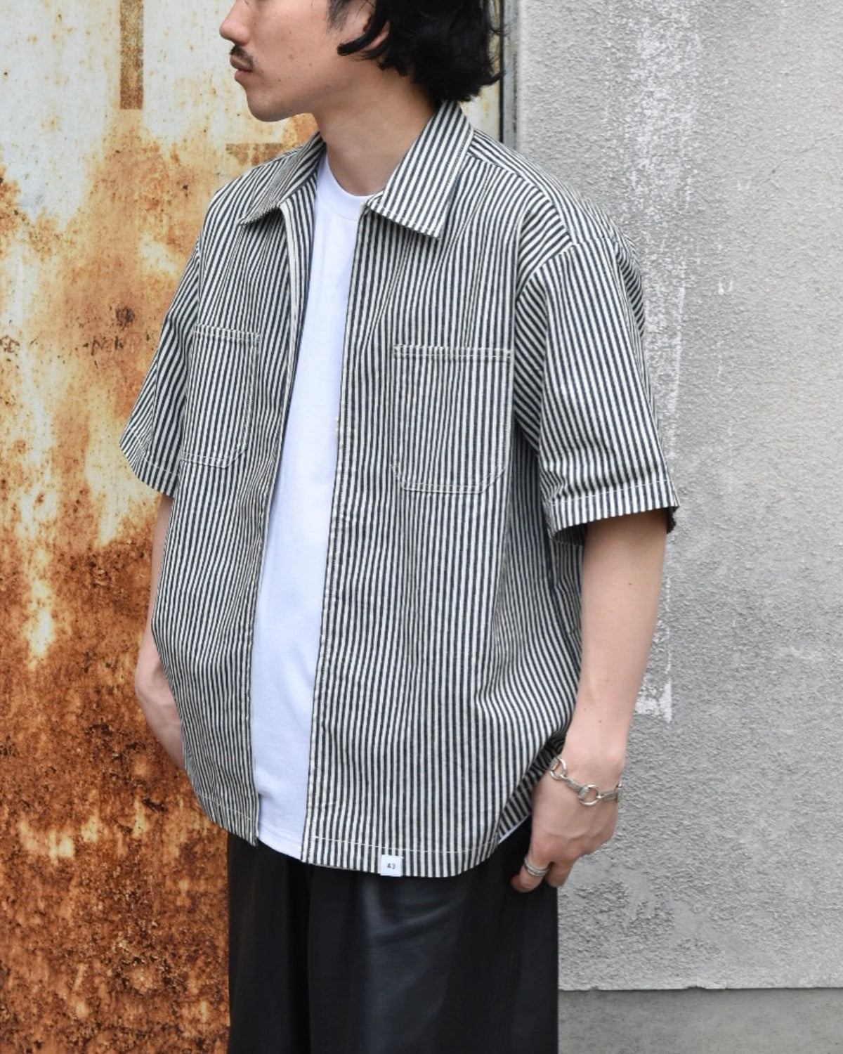 BEDWIN & THE HEARTBREAKERS / S/S ZIP UP SHIRT "GIBSON" (25SB1749)