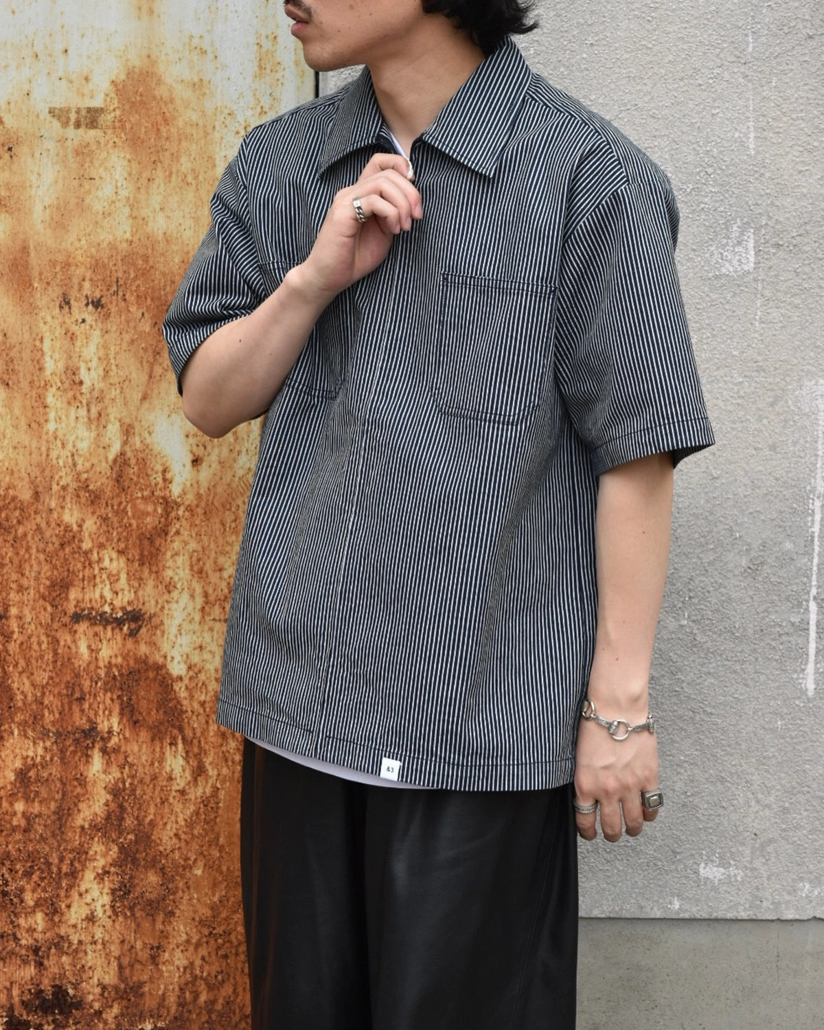 BEDWIN & THE HEARTBREAKERS / S/S ZIP UP SHIRT "GIBSON" (25SB1749)