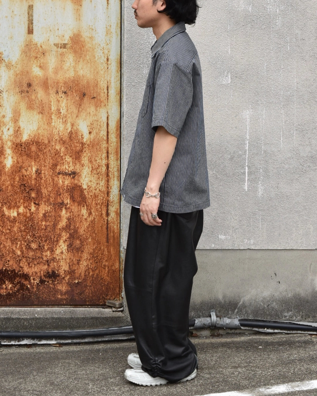 BEDWIN & THE HEARTBREAKERS / S/S ZIP UP SHIRT "GIBSON" (25SB1749)