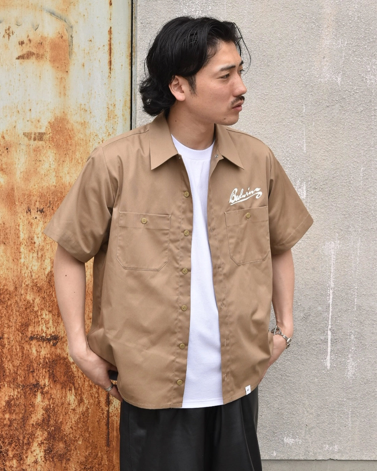 BEDWIN & THE HEARTBREAKERS / S/S MECHANIC SHIRT "DIESEL" (25SB1747)