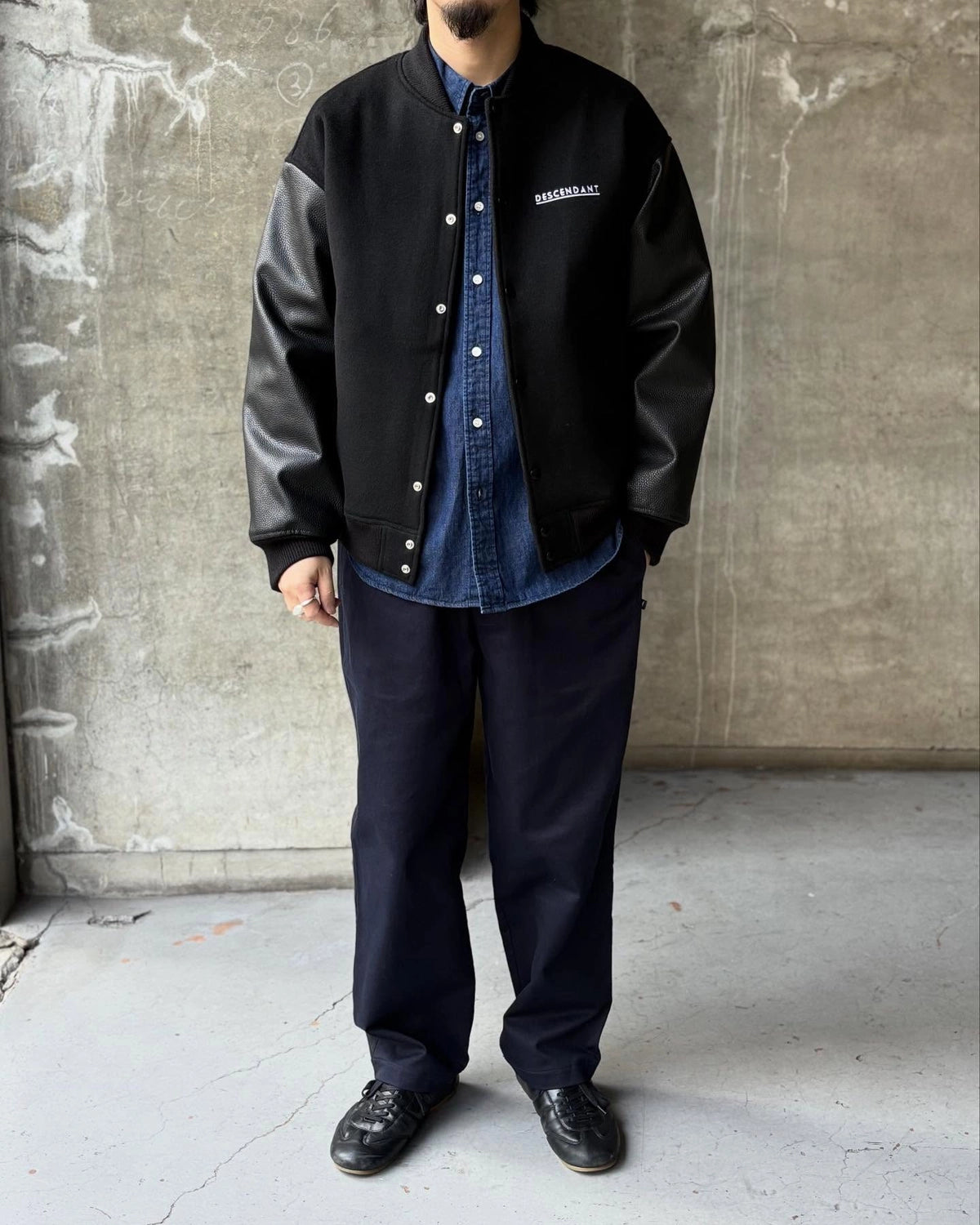 DESCENDANT / FLUKE UP VARSITY JACKET (252CPDS-JKM01S)