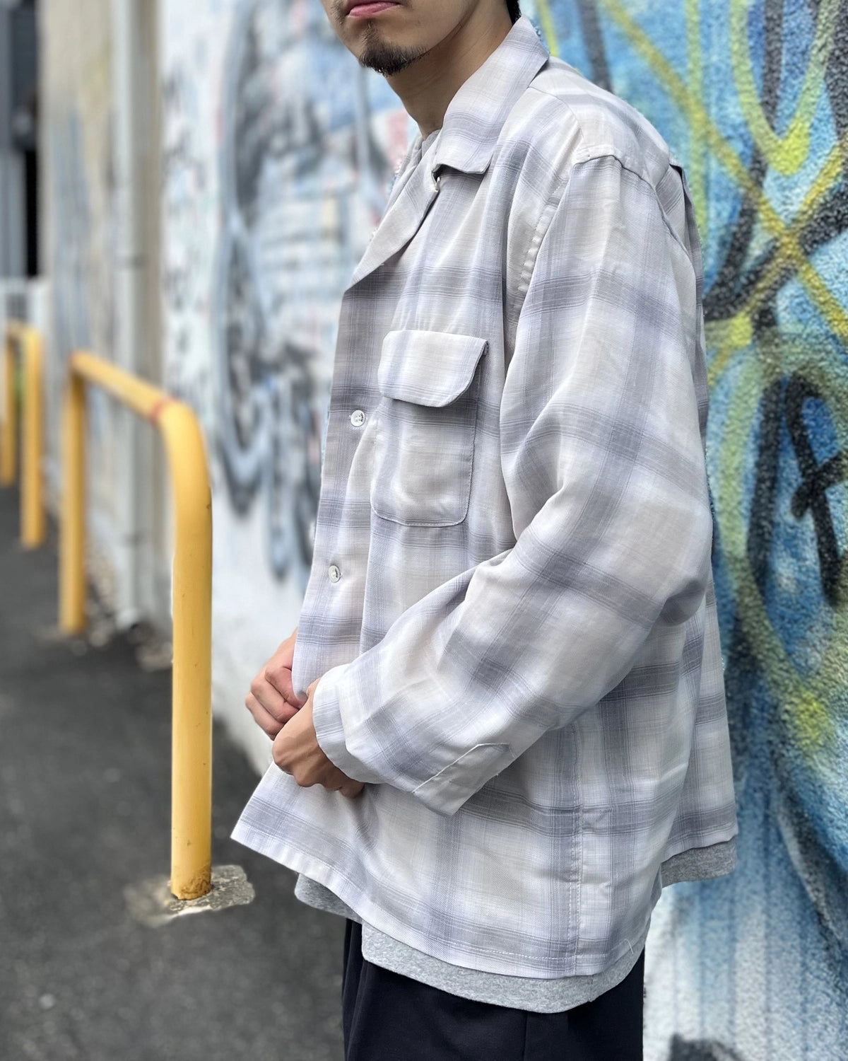 SEQUEL / OPEN COLLAR SHIRT (SQ-26AW-SH-01)