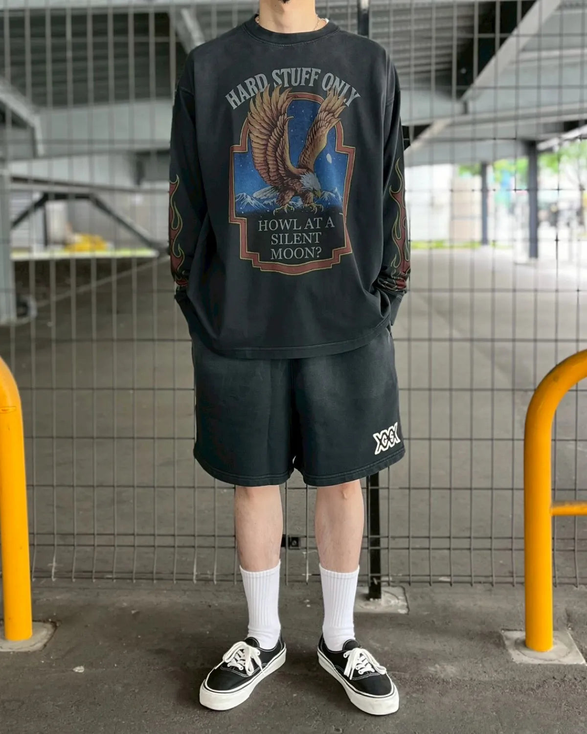 GOD SELECTION XXX / GSX EQUIPMENT Silent Moon Long Sleeve Tee (GSX-S26-LT-01)
