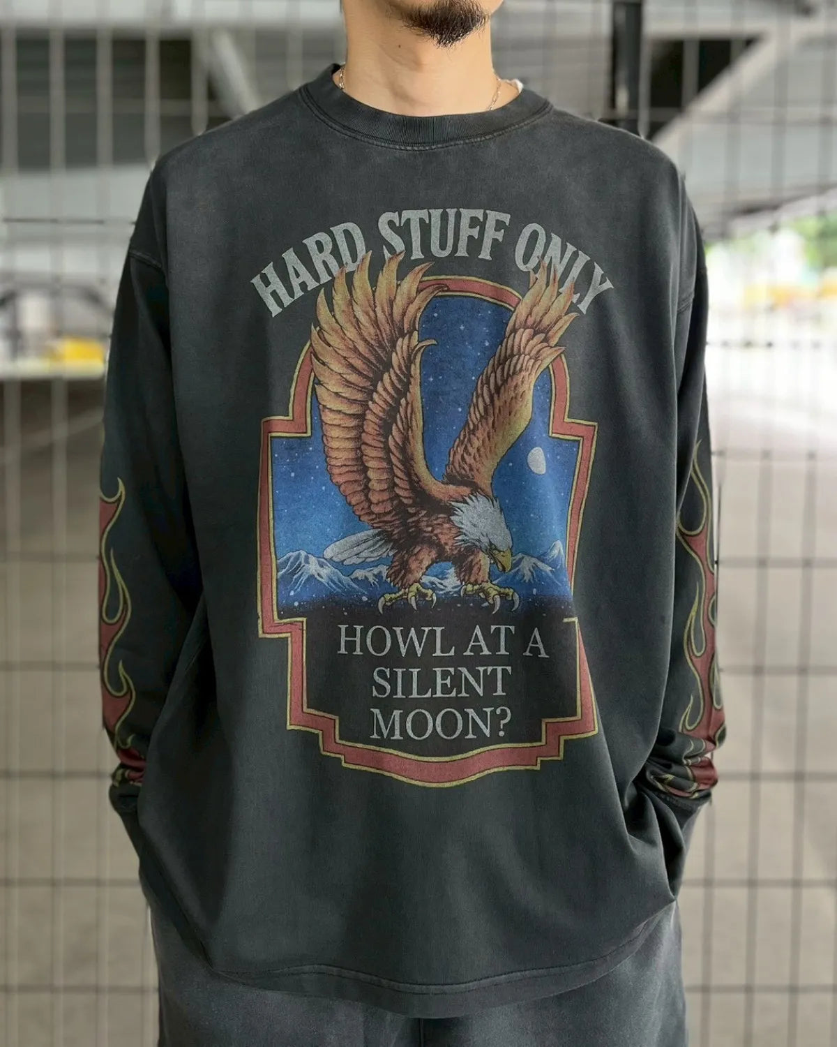 GOD SELECTION XXX / GSX EQUIPMENT Silent Moon Long Sleeve Tee (GSX-S26-LT-01)