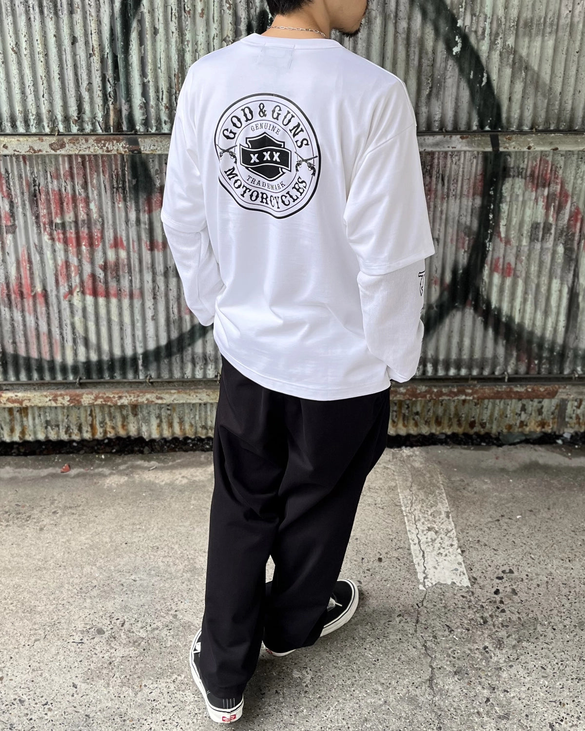GOD SELECTION XXX × roarguns / L/S T-SHIRT (GX-S26-RCS-01)