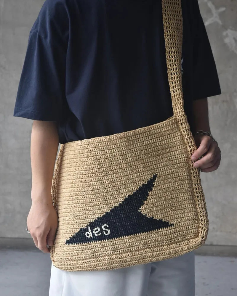 DESCENDANT / CETUS RAFFIA BAG (241MADS-CG01)