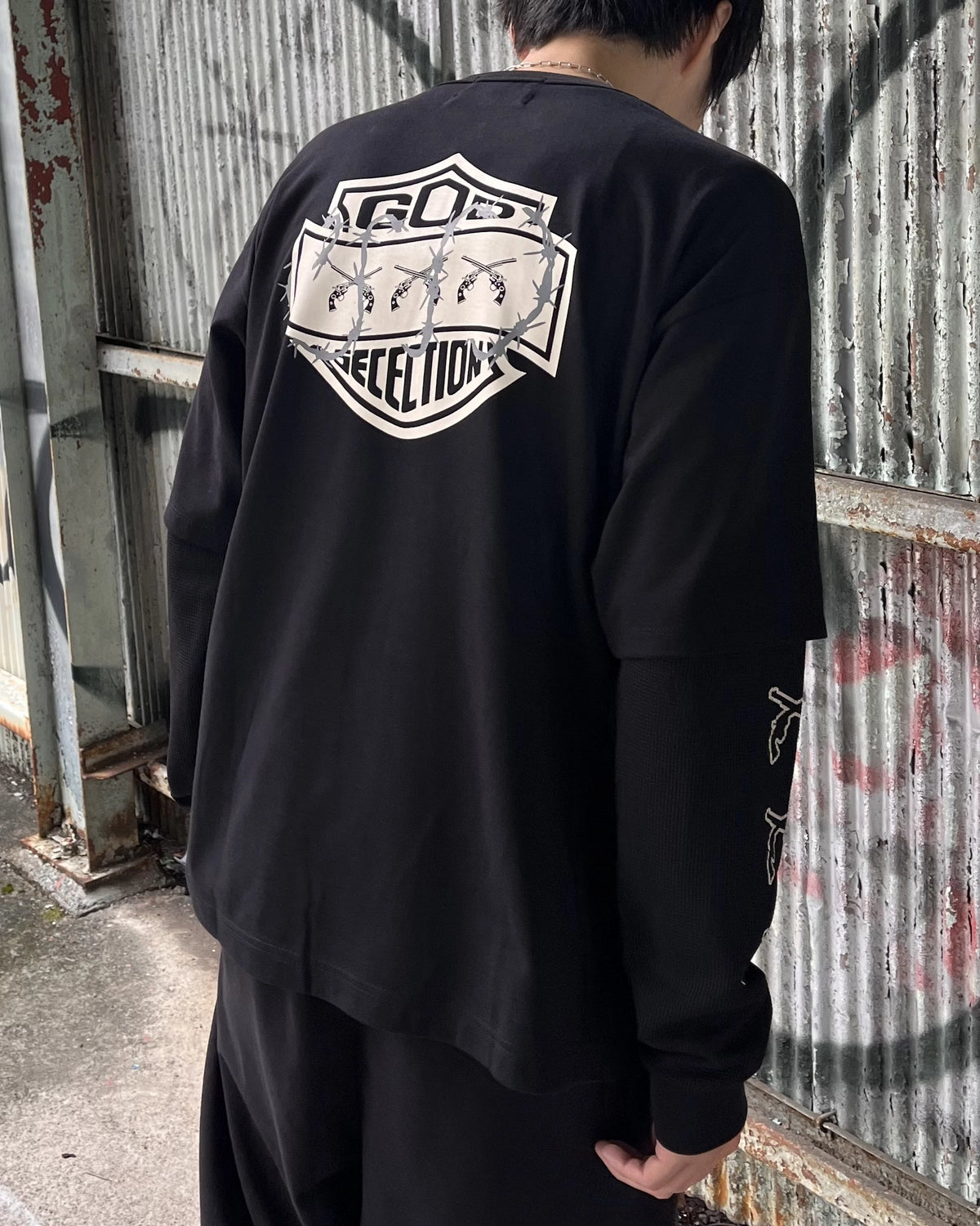 GOD SELECTION XXX × roarguns / L/S T-SHIRT (GX-S26-RCS-02)