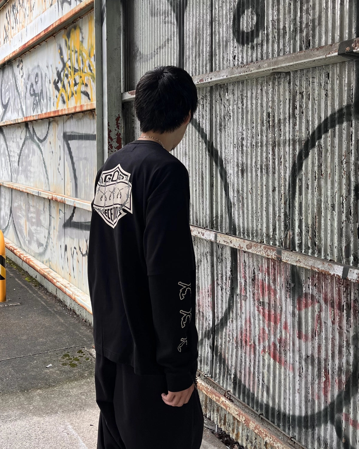 GOD SELECTION XXX × roarguns / L/S T-SHIRT (GX-S26-RCS-02)