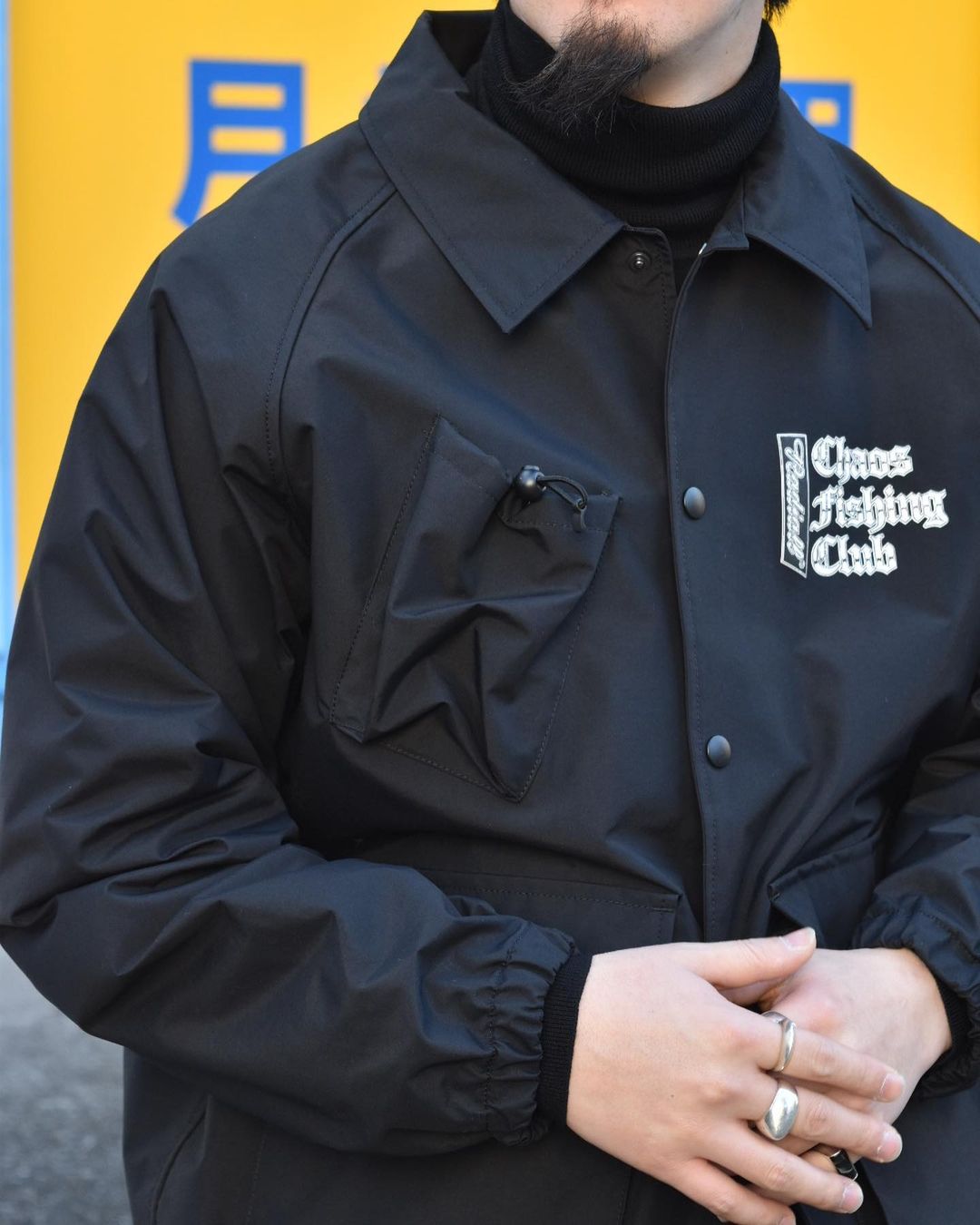 Chaos Fishing Club / CHROME LETTERS WINDBREAKERS JACKET