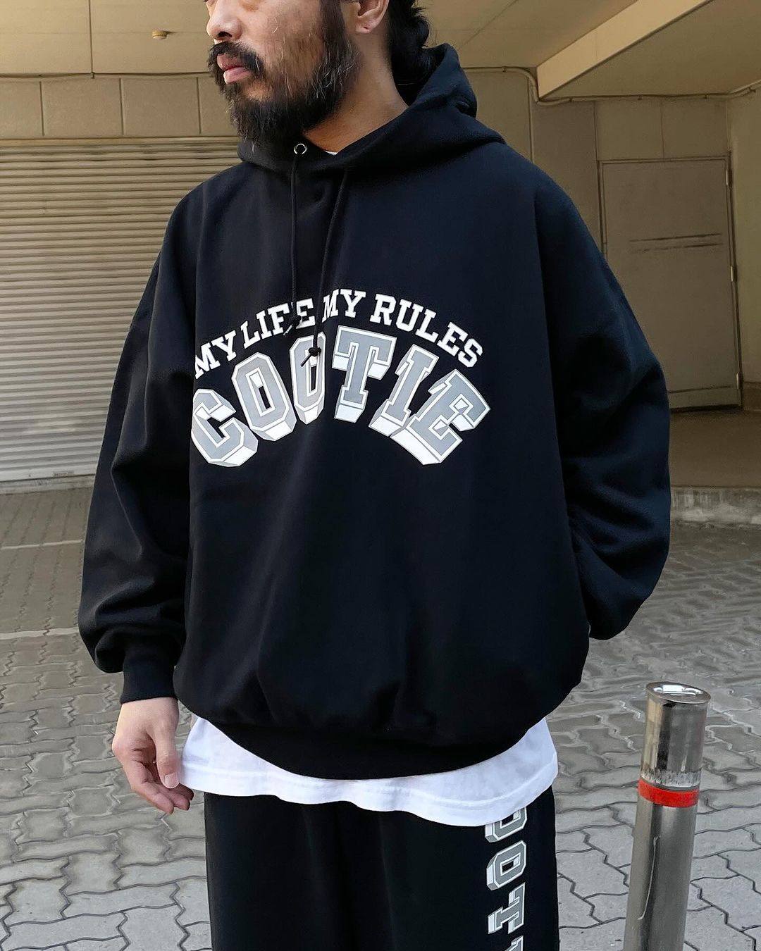 COOTIE PRODUCTIONS® / Open End Yarn Print Sweat Hooide