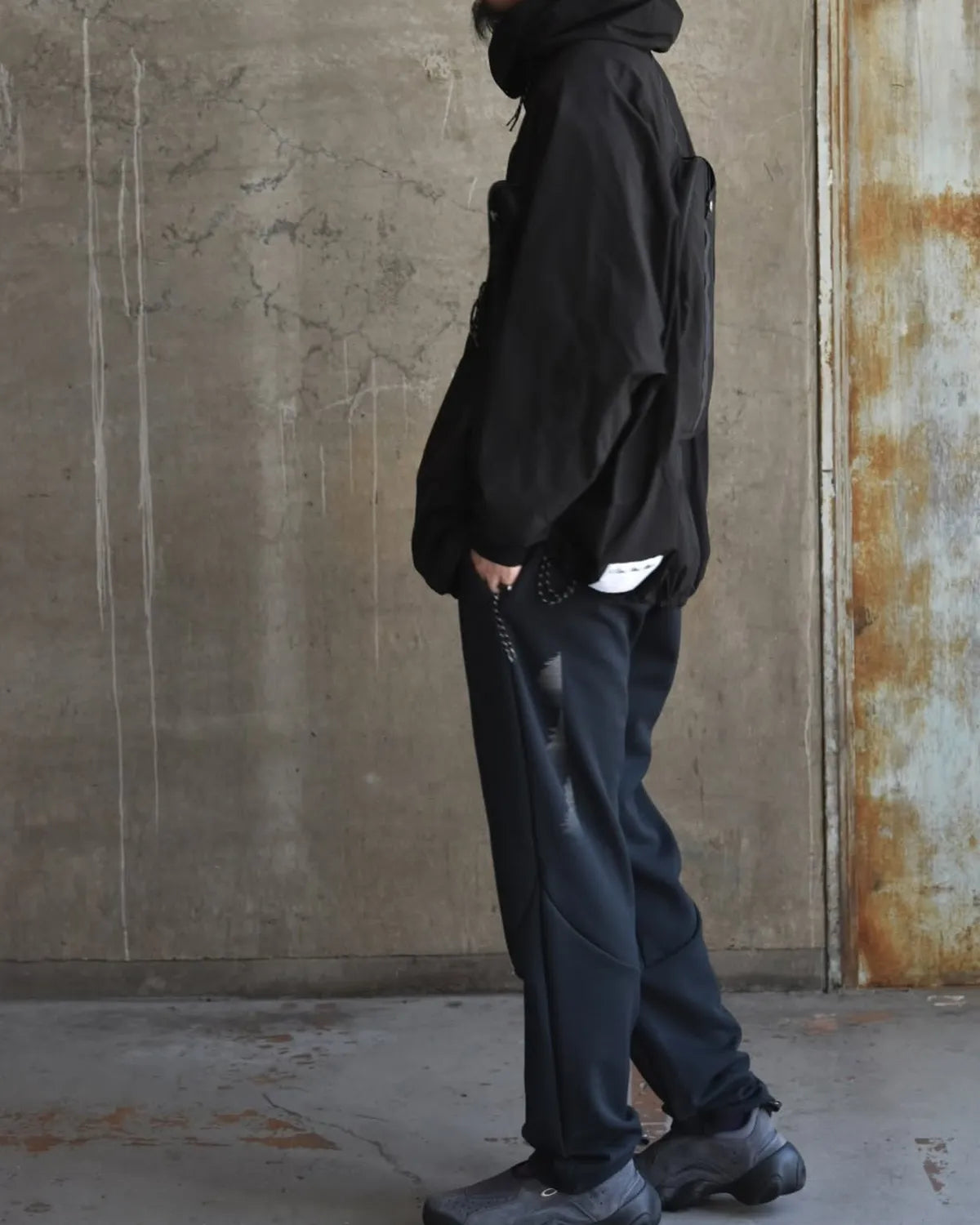 ALMOSTBLACK / WV WTR-R HD PONCHO BLOUSON (25ABGAB-BL01)