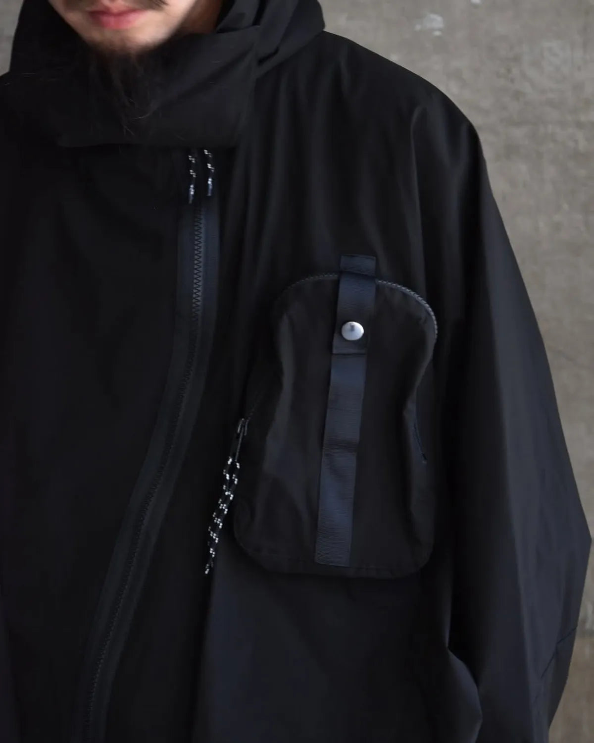 ALMOSTBLACK / WV WTR-R HD PONCHO BLOUSON (25ABGAB-BL01)