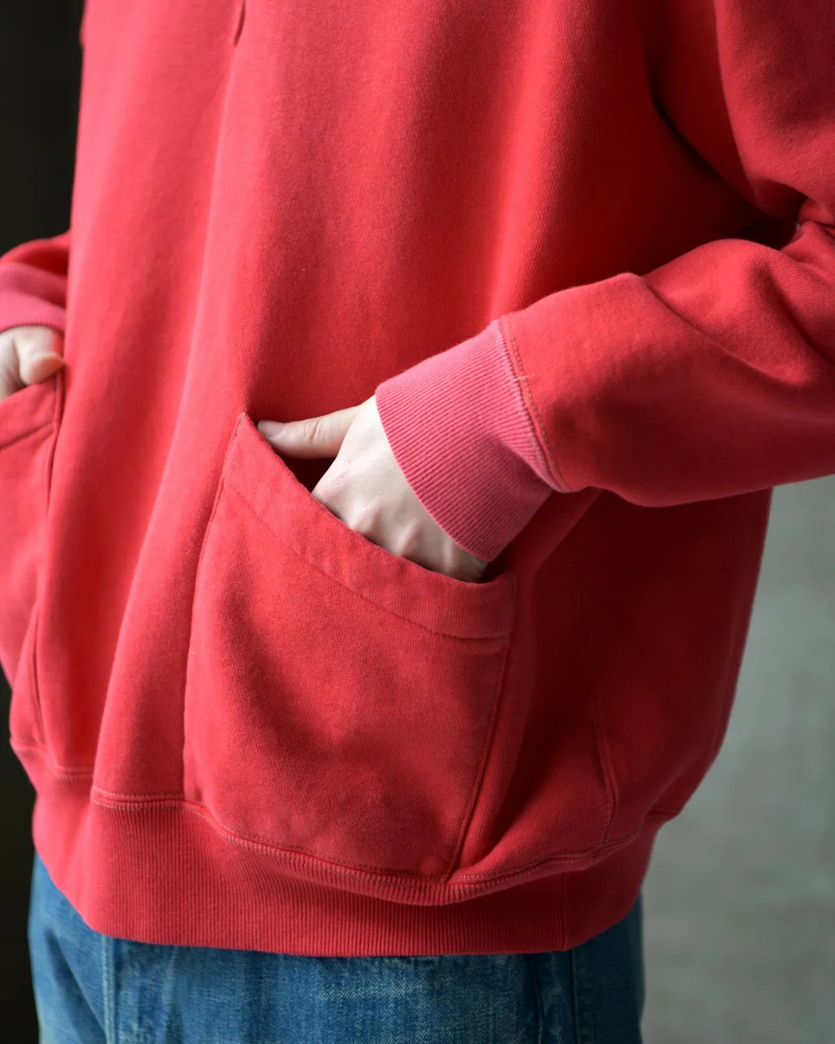 A.PRESSE / Vintage Sailor Hood Half Zip Sweatshirt (26SAP-05-13)