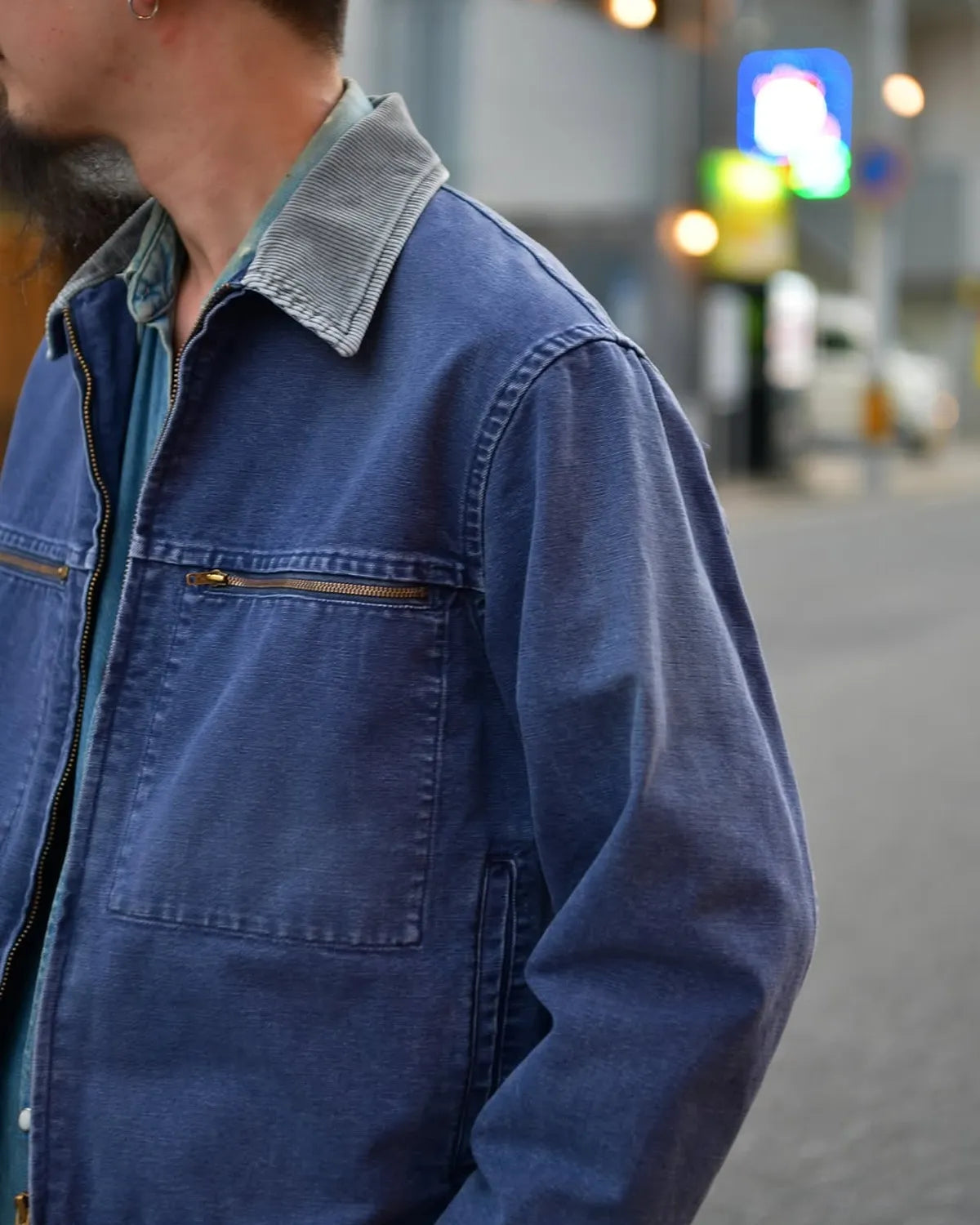 marka / Organic Cotton Duck Mechanic Jacket (M25C01BL02C)