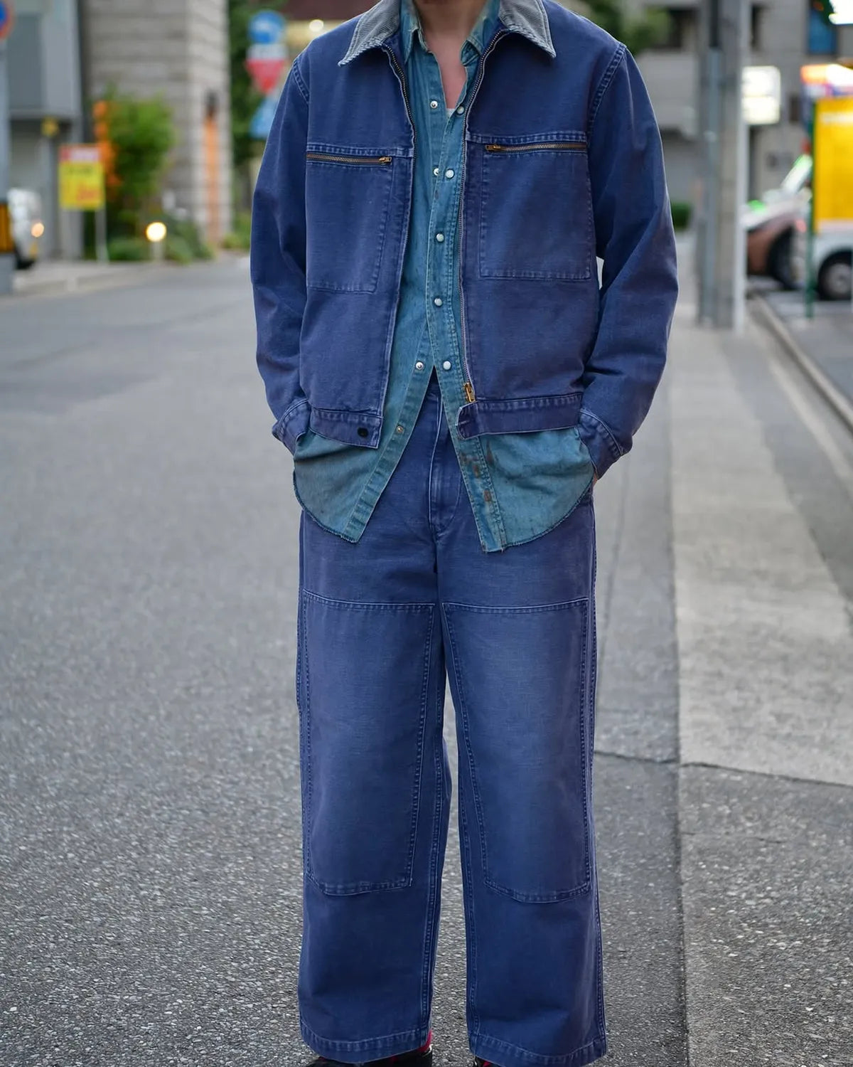 marka / Organic Cotton Duck Mechanic Jacket (M25C01BL02C)