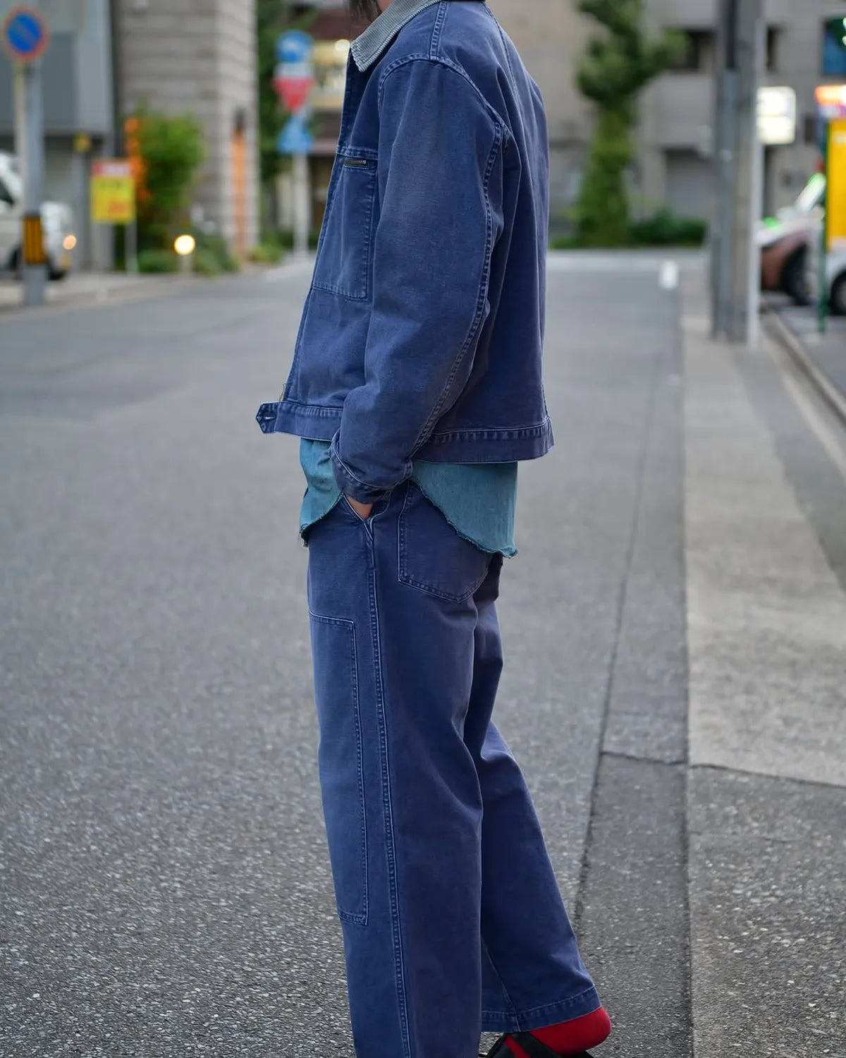 marka / Organic Cotton Duck Mechanic Jacket (M25C01BL02C)